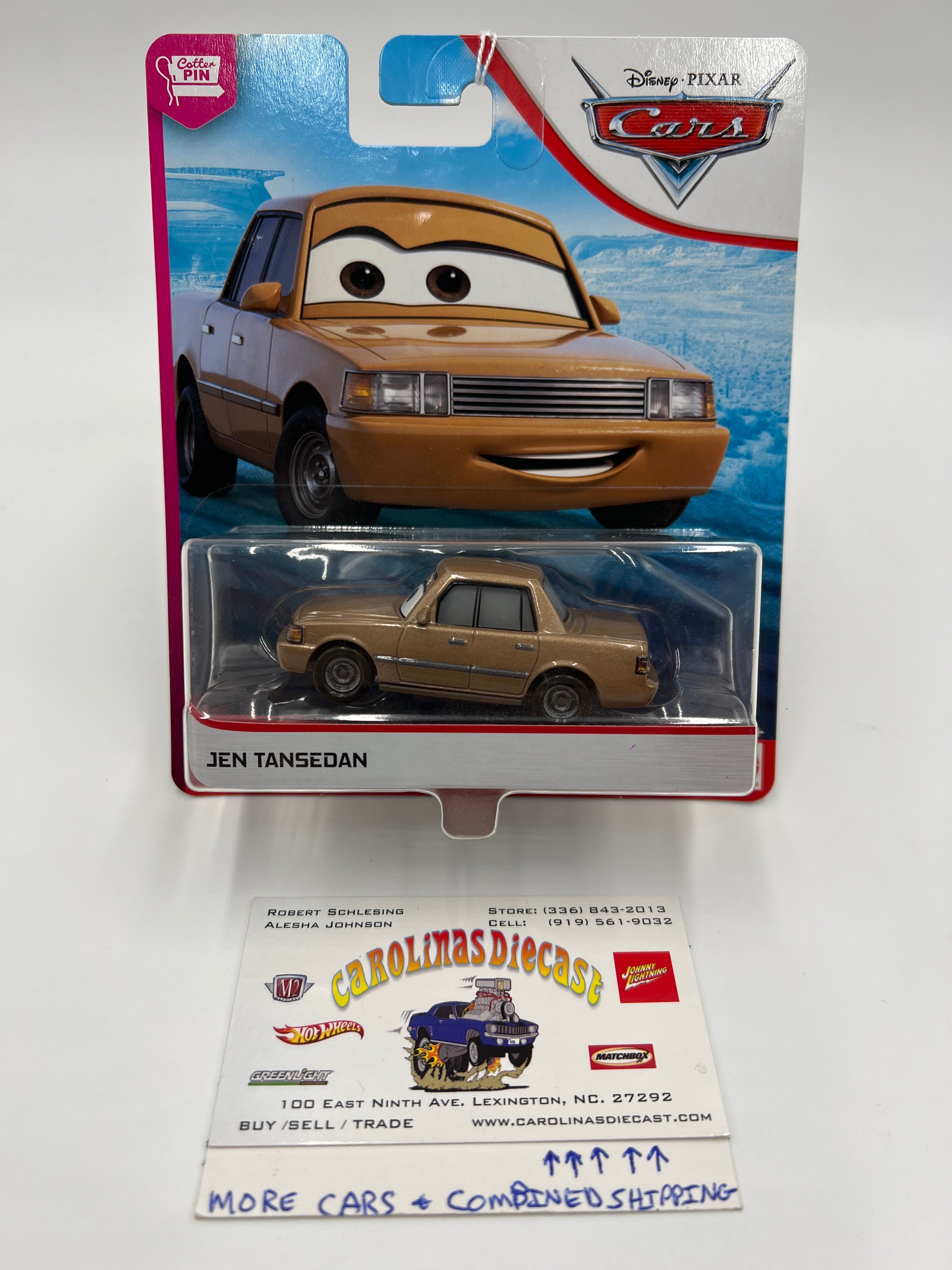 Disney Pixar Cars The Cotter Pin Jen Tansedan Tan 138C