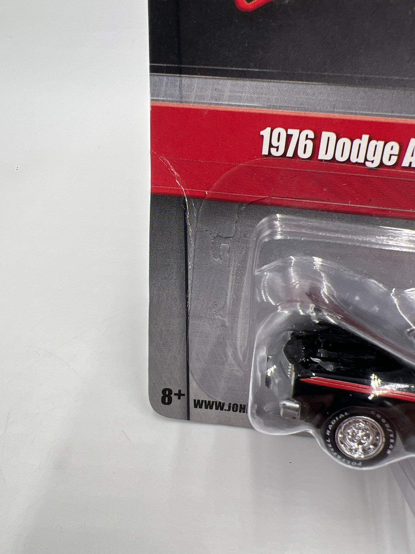 Johnny Lightning 2.0 Tomy #10 1976 Dodge Aspen R/T Black W/Rubber Tires