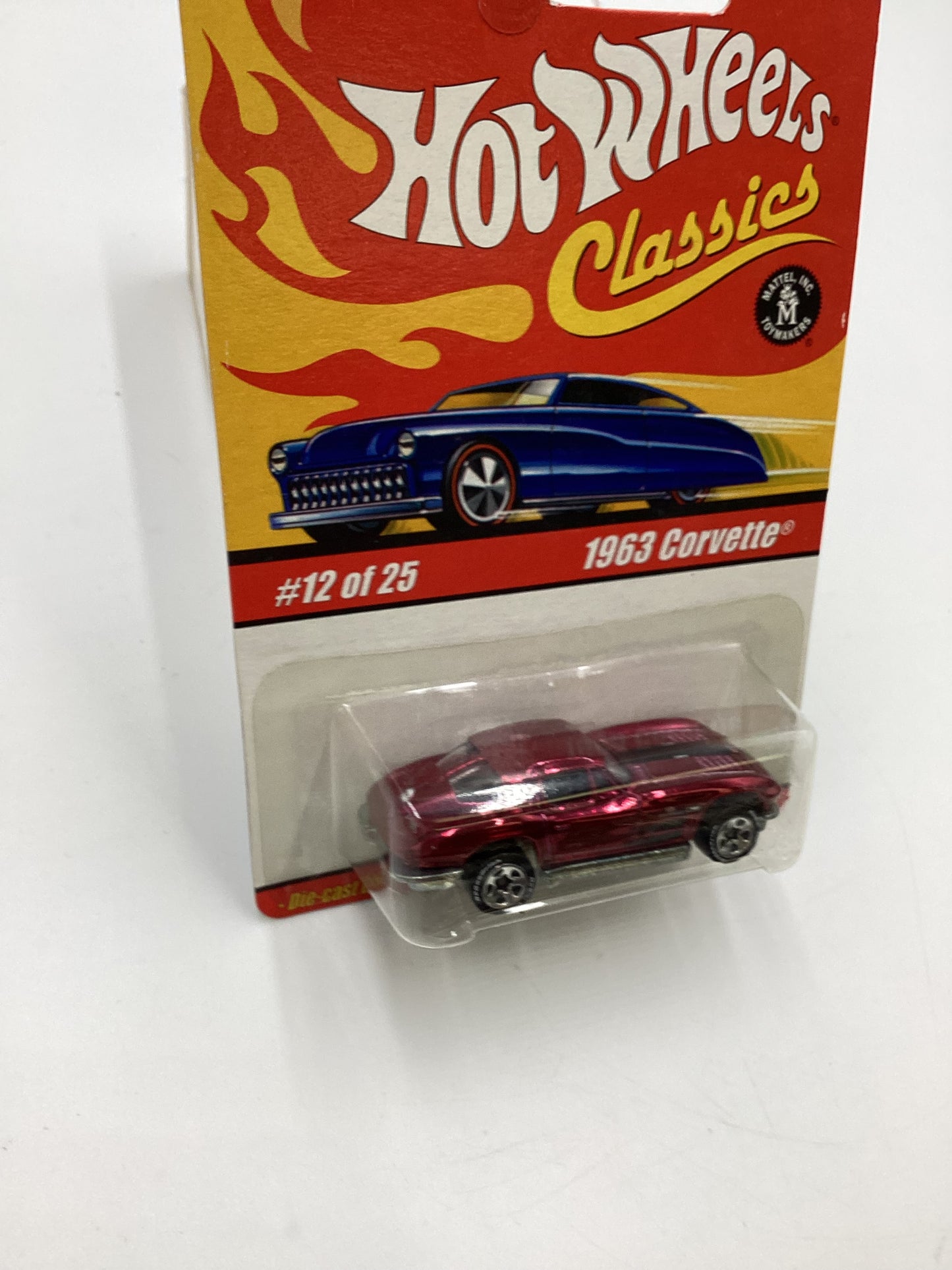 Hot Wheels Classics Series 1 #12 1963 Corvette Magenta SR