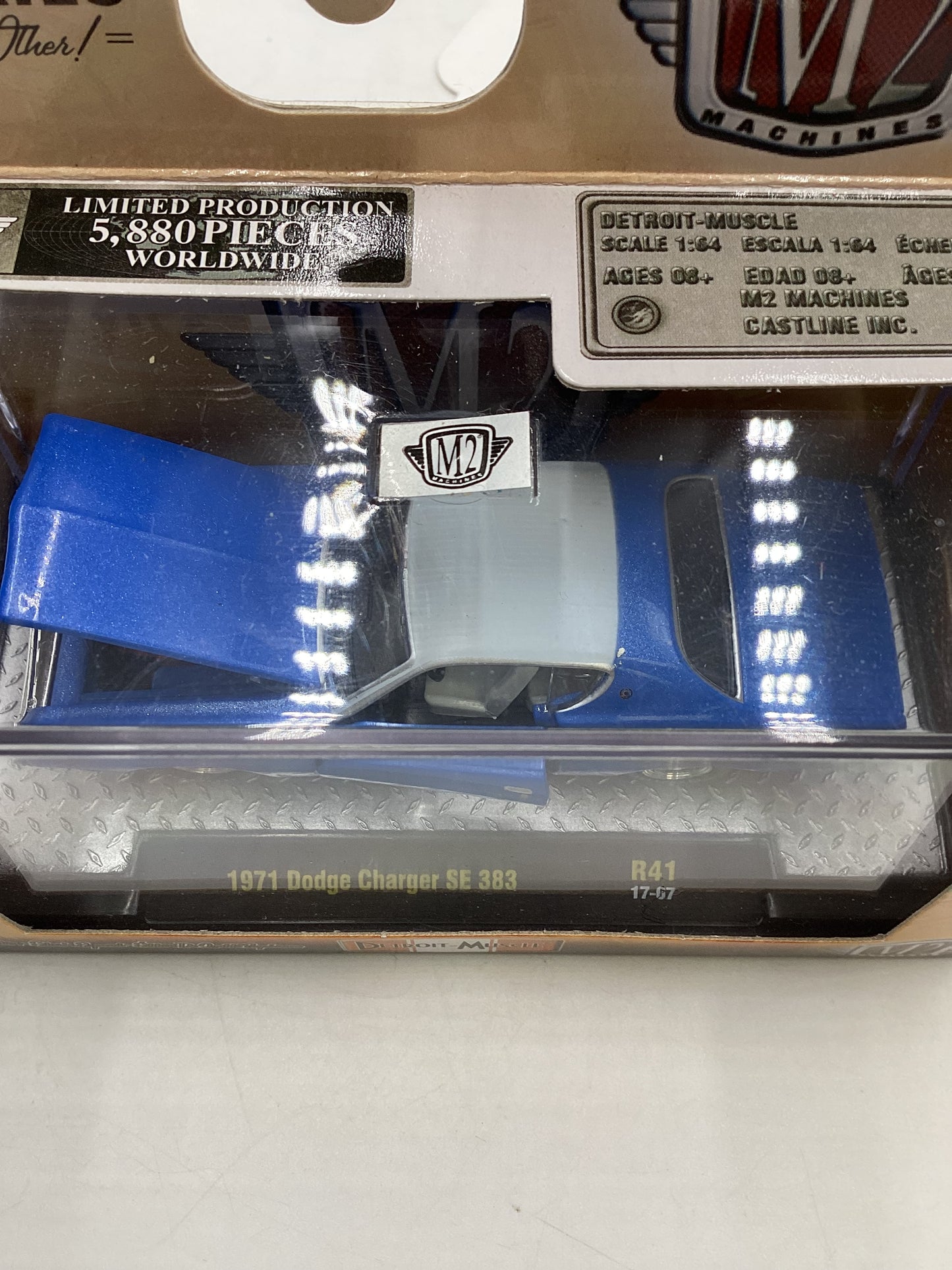M2 Machines Detroit Muscle 1971 Dodge Charger SE 383 Blue