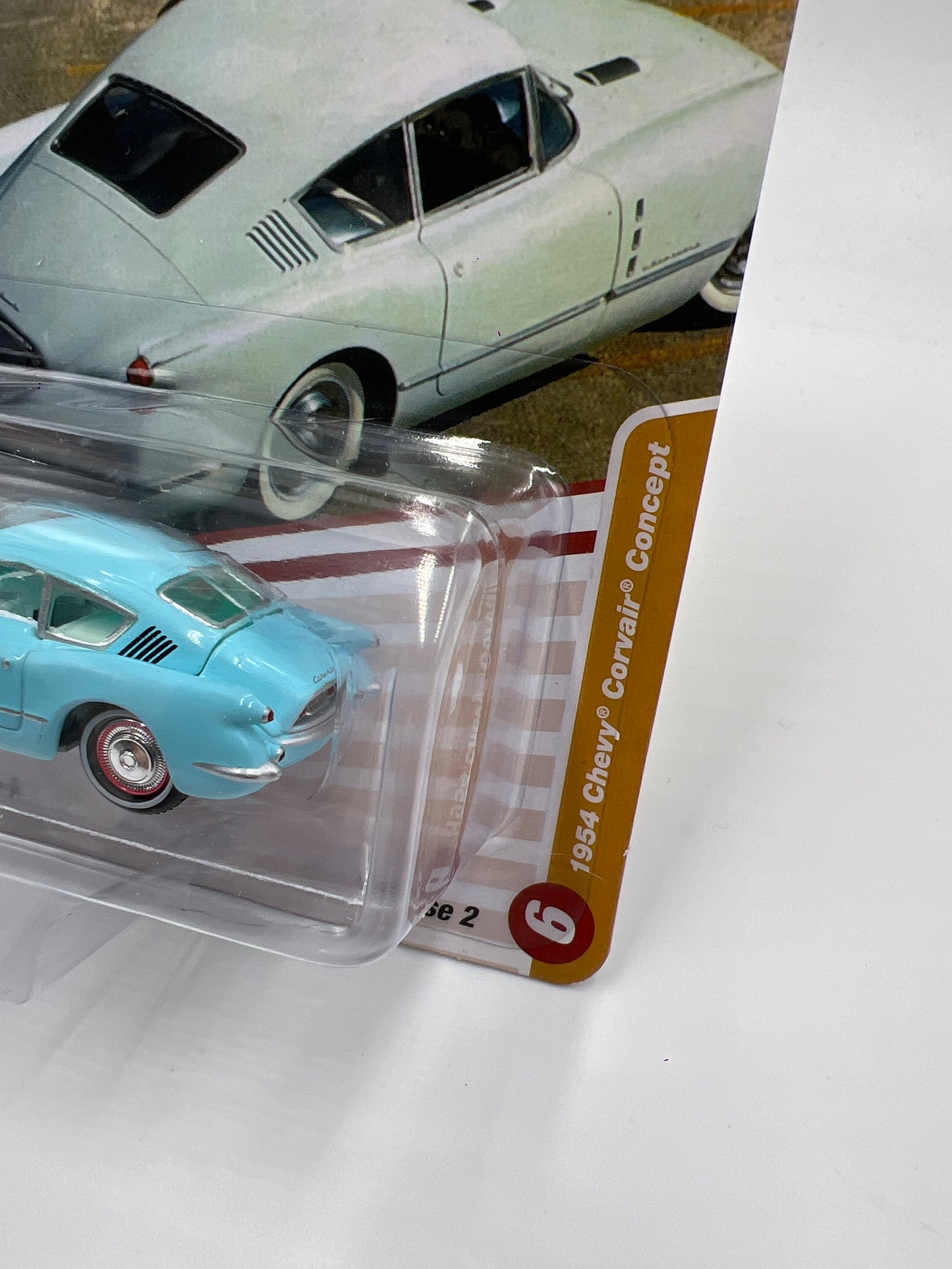 Johnny Lightning Classic Gold Release 2 Version B 1954 Chevy Corvair Concept Light Blue 229C