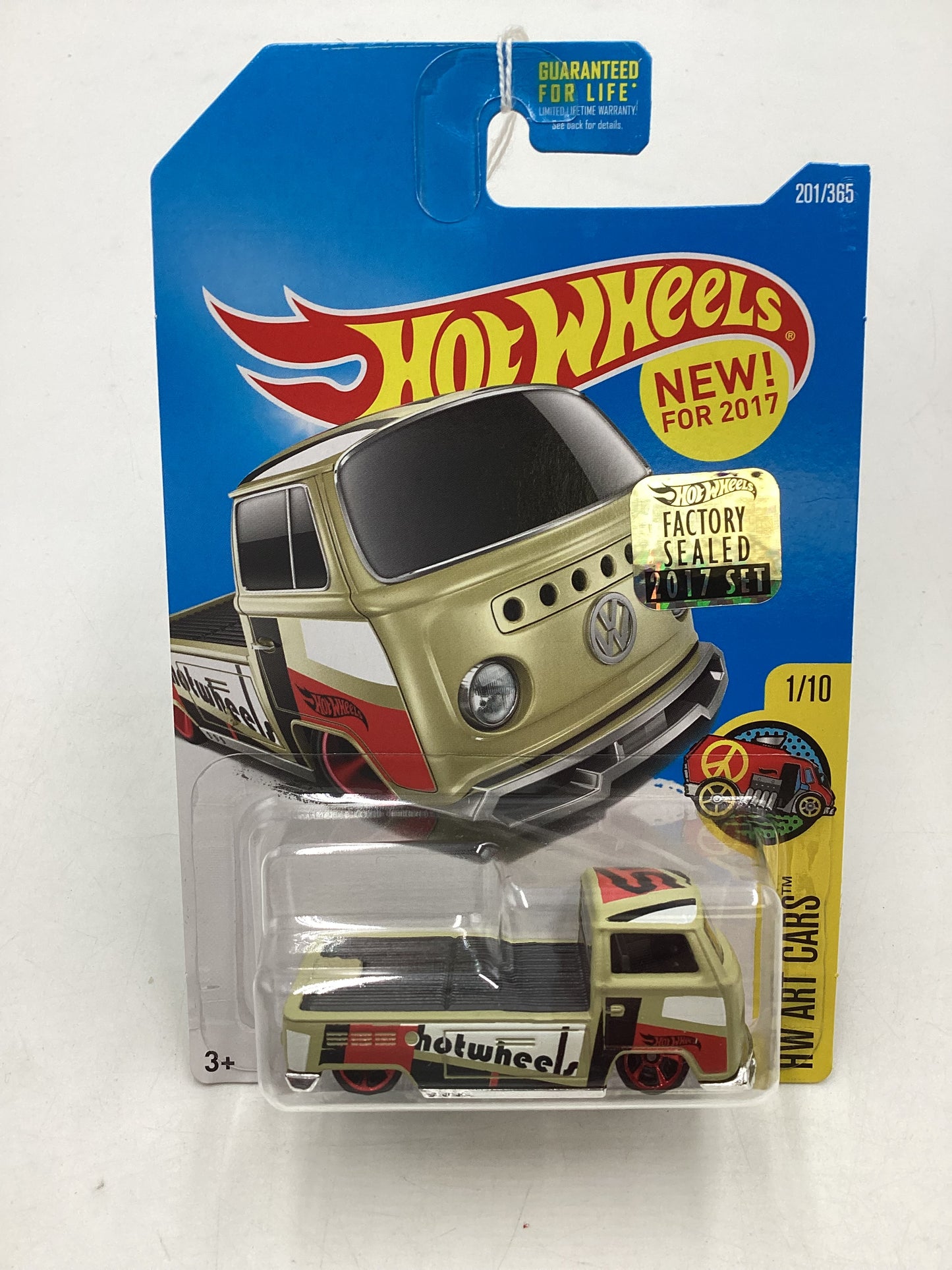 2017 Hot Wheels Factory Sealed #201 Volkswagen T2 Pickup Tan 96A