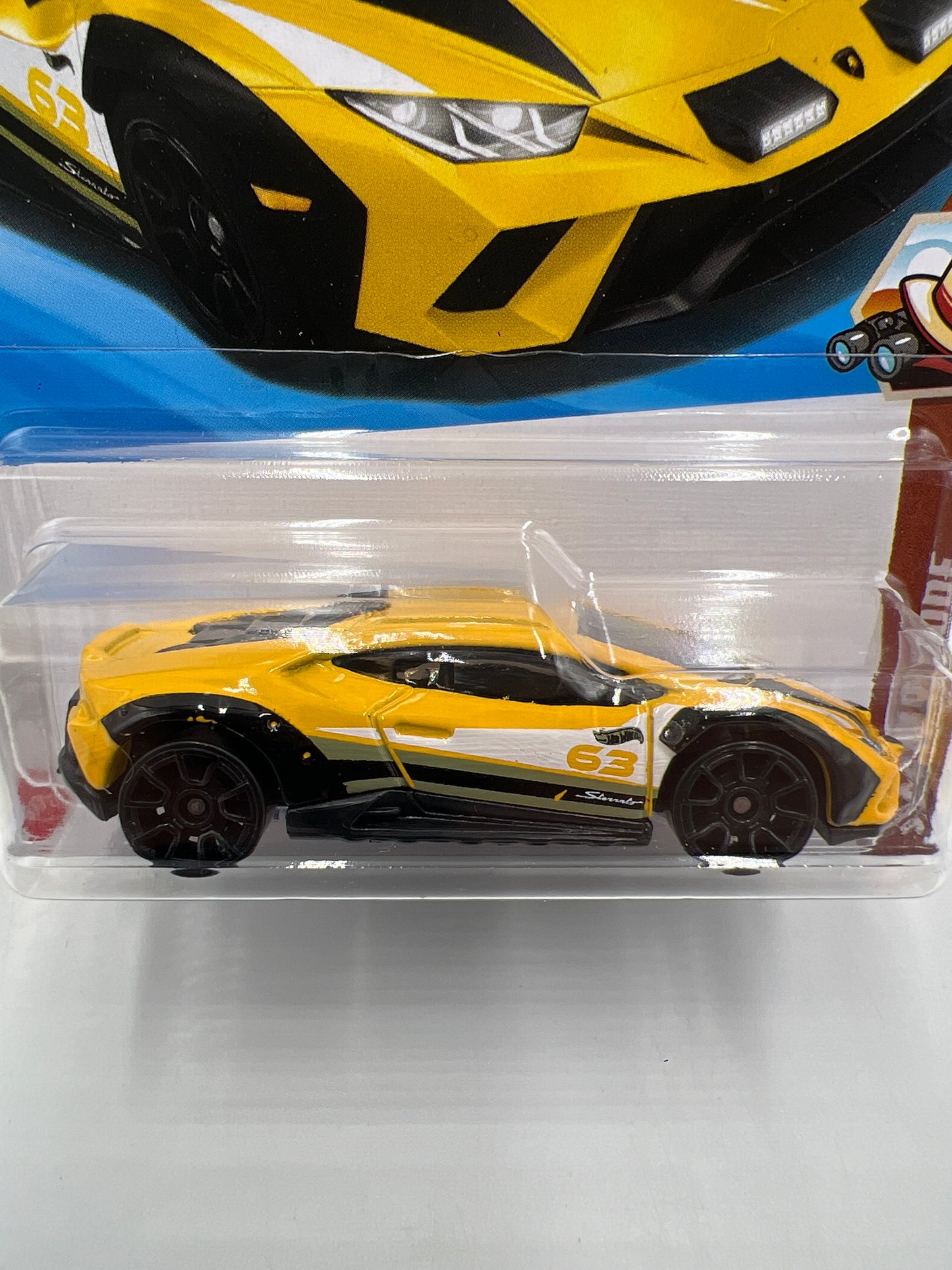 2025 Hot Wheels P Case Safari Mode #41 Lamborghini Huracan Sterrato Yellow 102F
