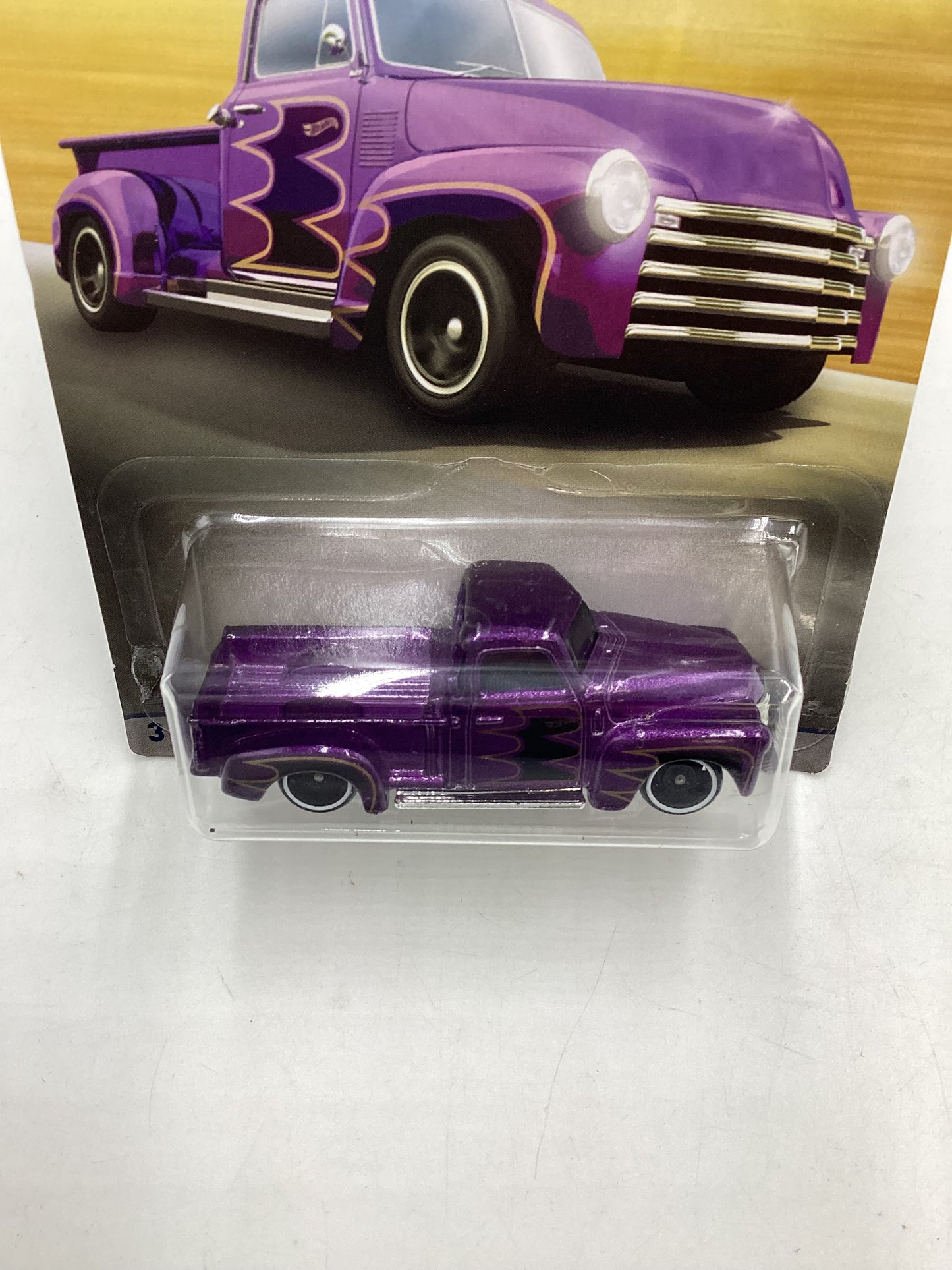 Hot Wheels Walmart 100 Years Chevy #1 52 Chevy Purple 161S