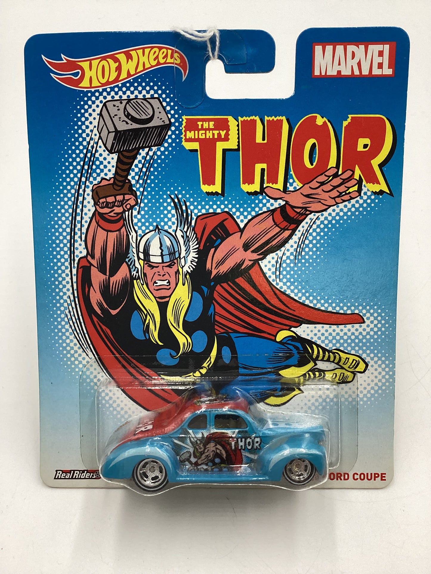 Hot wheels Pop Culture Marvel The Mighty Thor 40 Ford Coupe Light Blue 268A