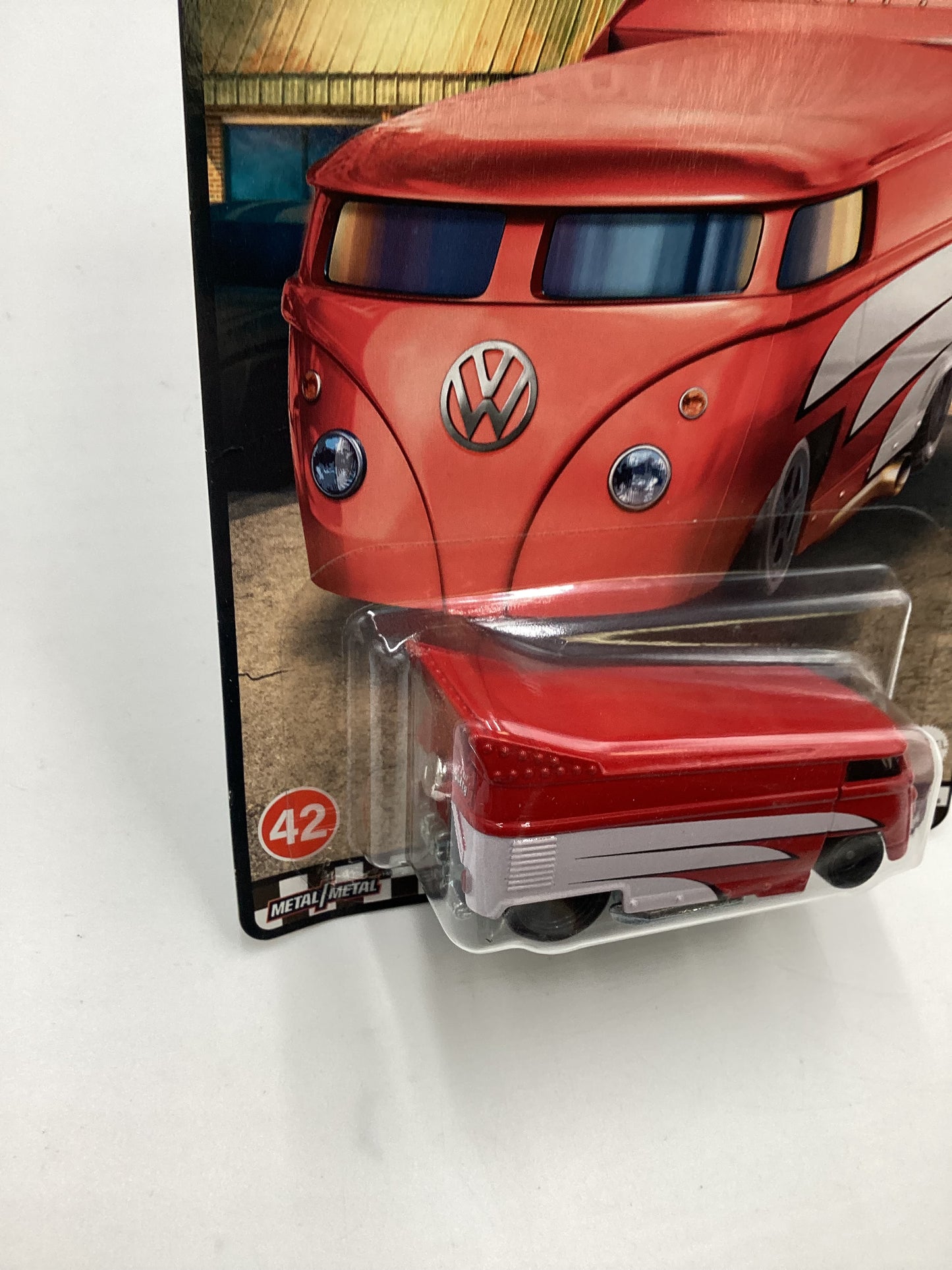 Hot Wheels Boulevard #42 Volkswagen Drag Bus Red/White 265D