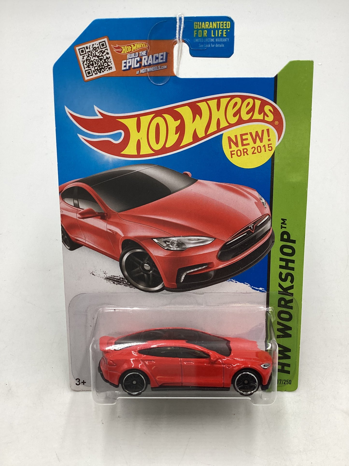 2015 Hot Wheels #217 Tesla Model S 50A