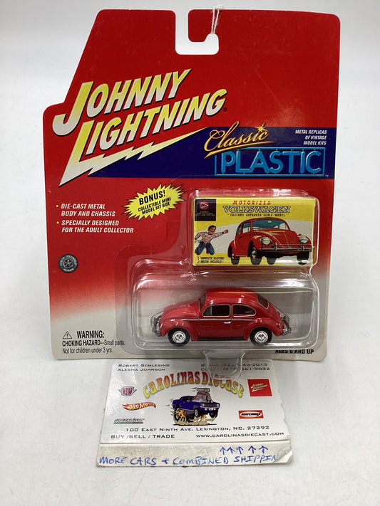 Johnny lightning Classic Plastic 1966 VW Beetle Red