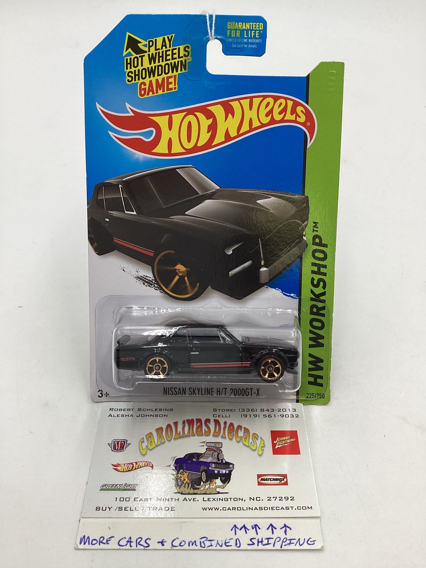 2014 Hot Wheels Workshop #225 Nissan Skyline H/T 2000GT-X 83C