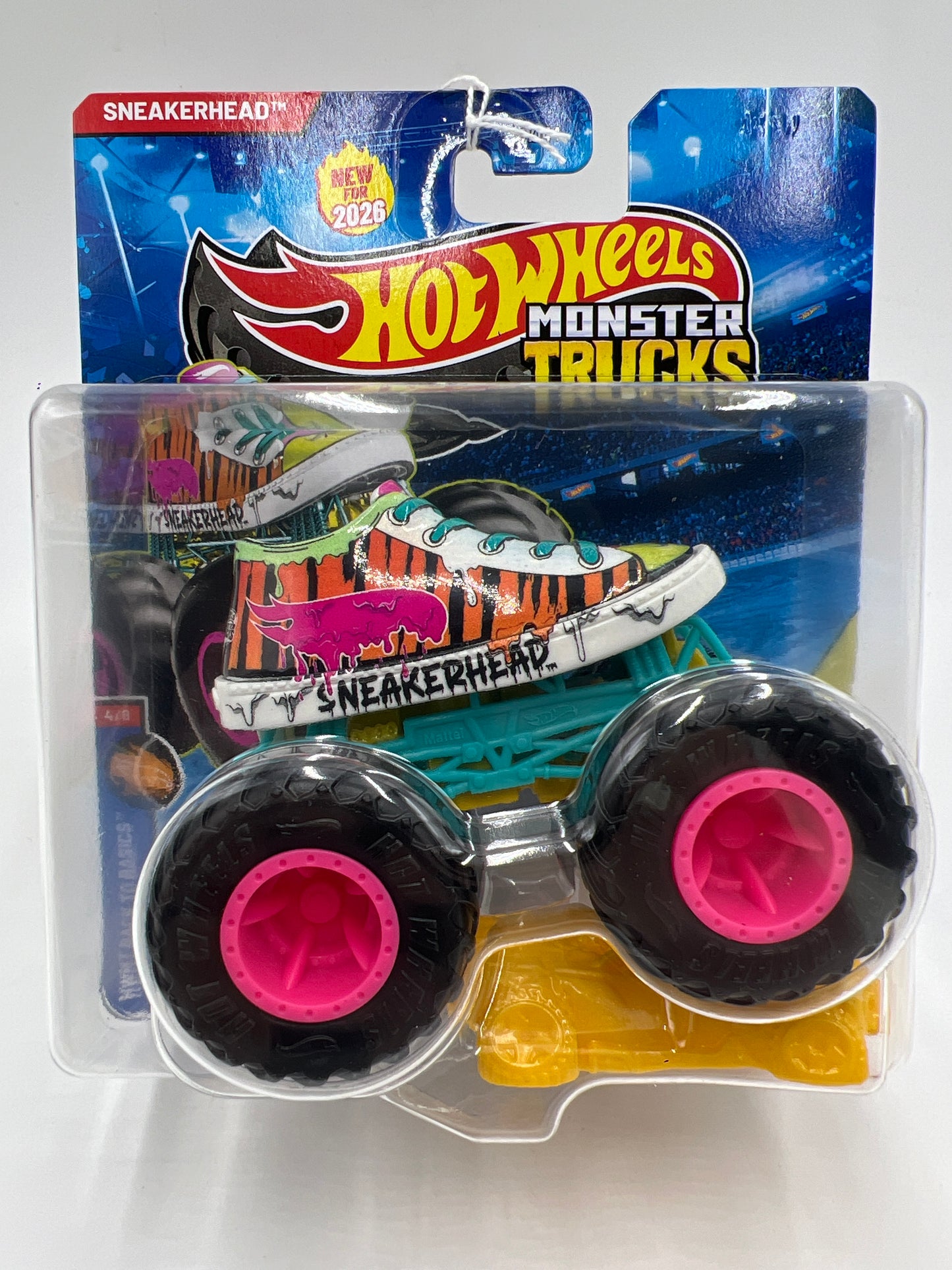 2026 Hot Wheels Monster Trucks Back To Basics #4 Sneakerhead 135F