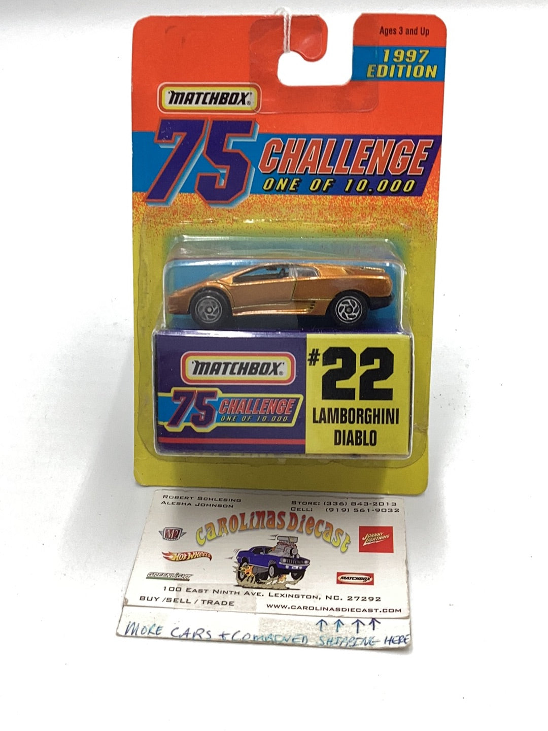 Matchbox 75 Challenge #22 Lamborghini Diablo 163H