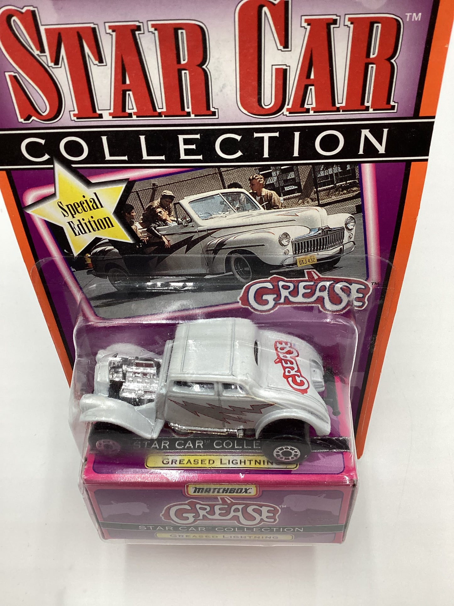 1997 Matchbox Star Car Collection Grease Greased Lightning White 208H