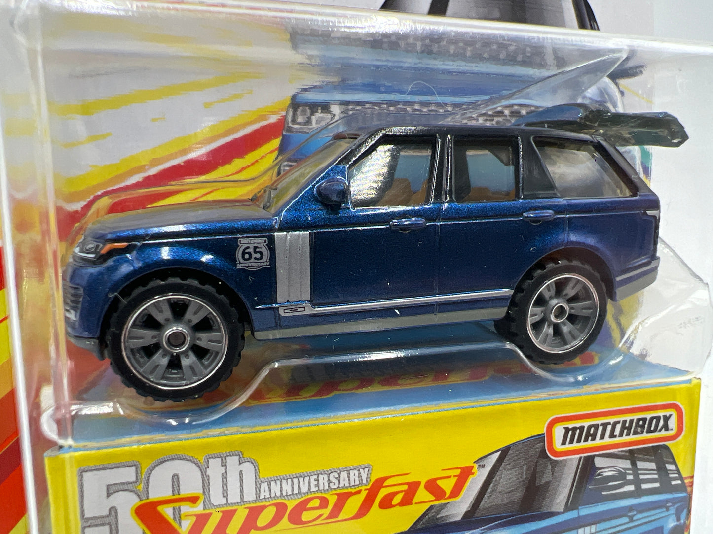 Matchbox 50th Anniversary Superfast #4 18 Range Rover LWB Blue 173C