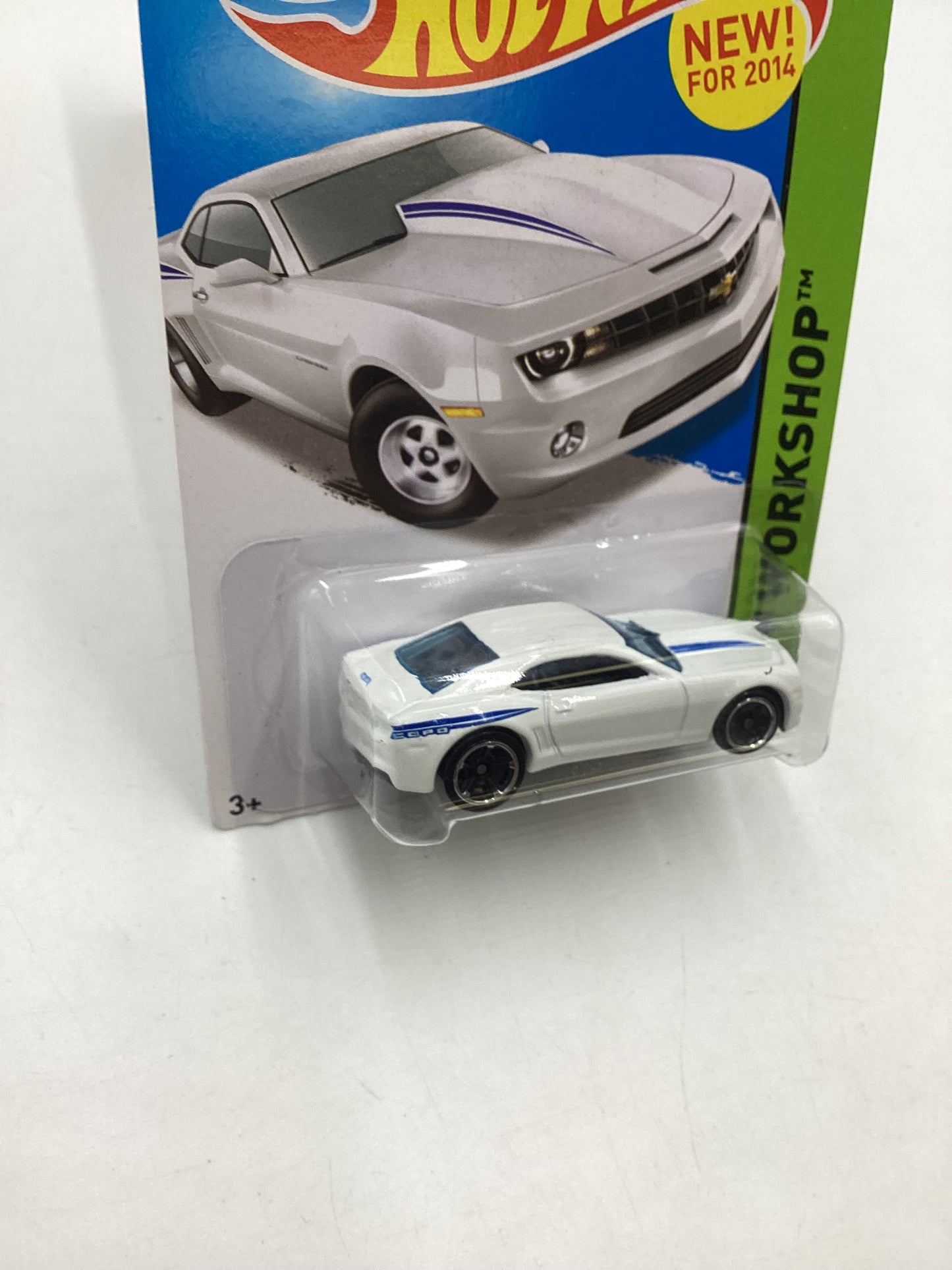 2014 Hot Wheels #229 White 14 Copo Camaro 16F