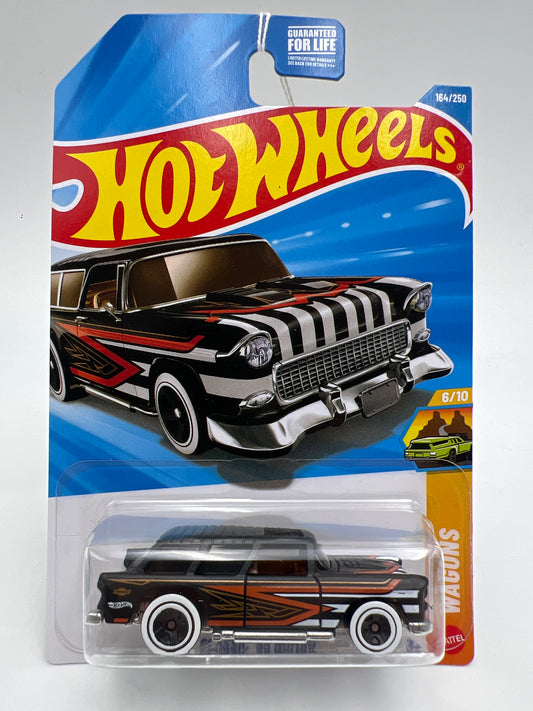 2026 Hot Wheels H Case #164 Classic 55 Nomad Black SR