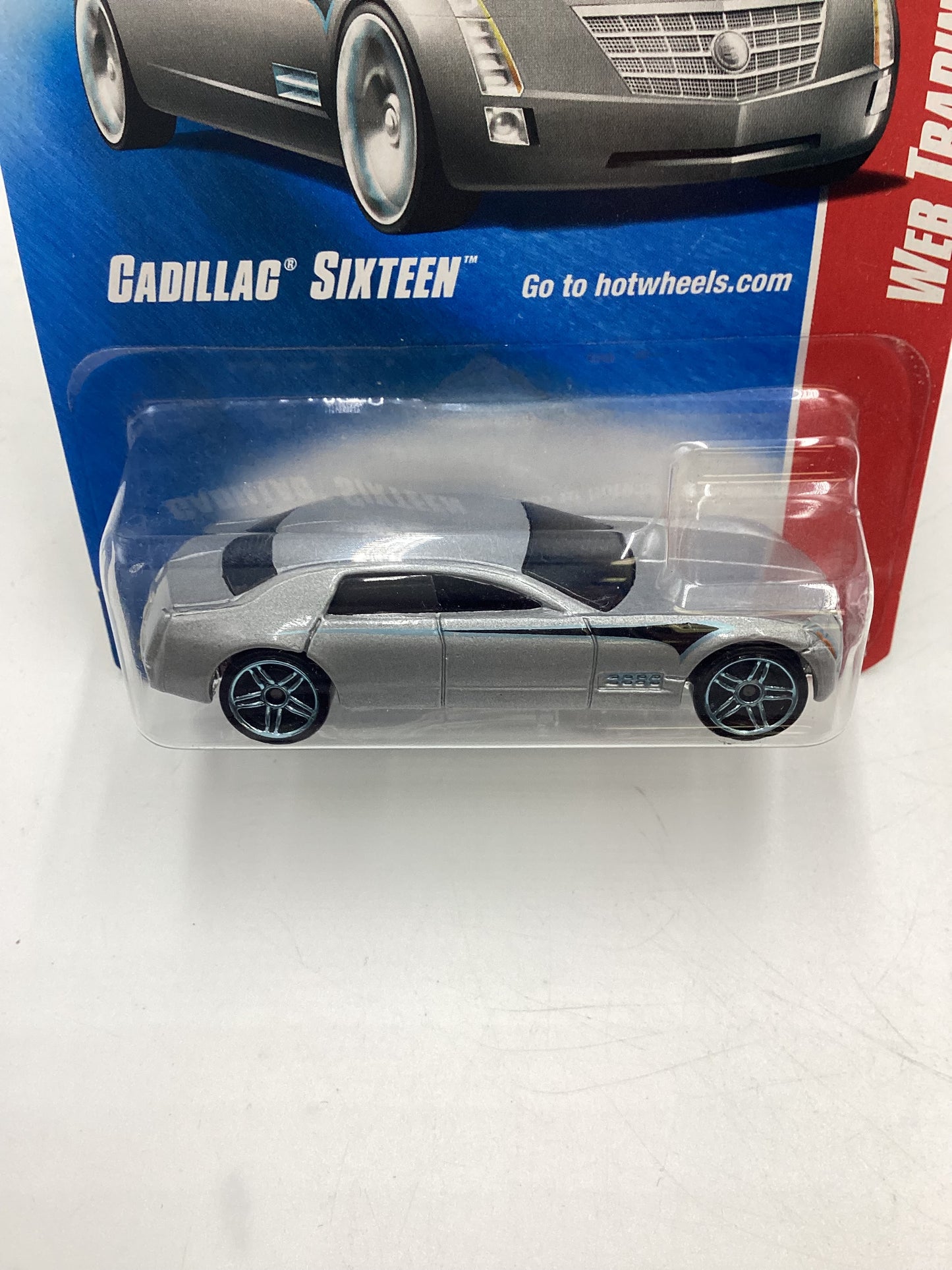 2008 Hot Wheels Web Trading Cars #85 Cadillac Sixteen Silver 60A