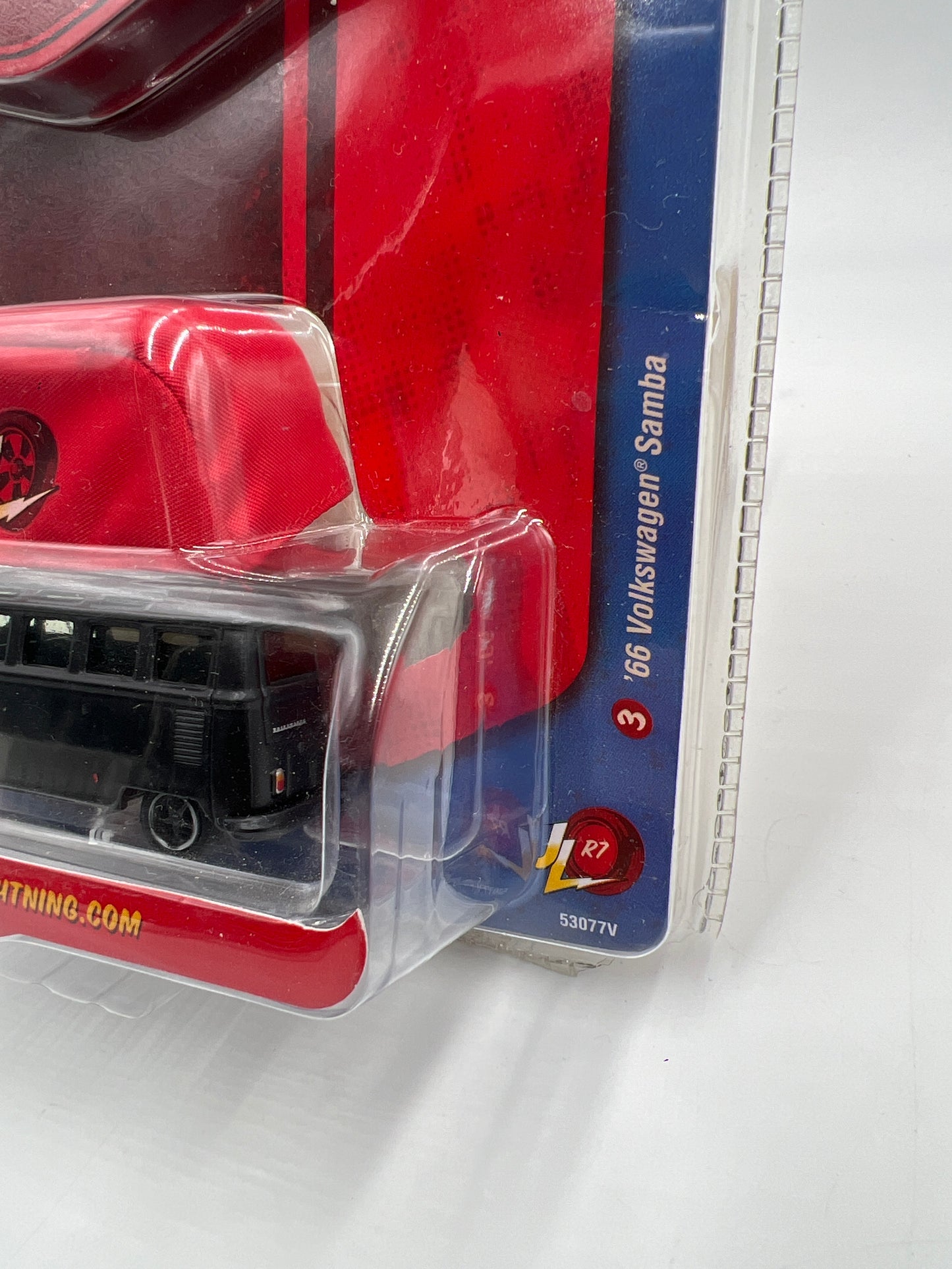 Johnny Lightning Volkswagen 1966 Samba Bus Matte Black 221F