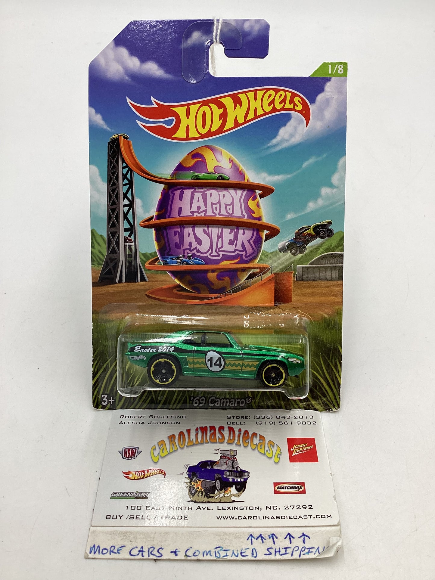 2014 Hot Wheels Happy Easter 1/8 69 Camaro 152H