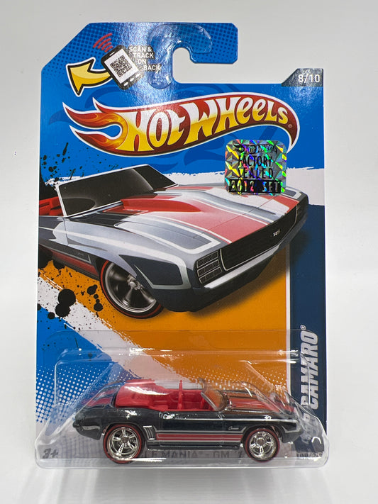 2012 Hot Wheels Factory Sealed Super Treasure Hunt #108 69 Camaro Convertible W/Protector