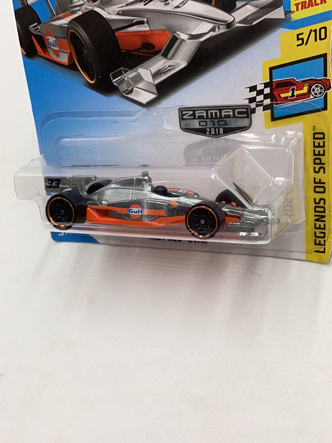 2018 Hot wheels Zamac #10 Indy 500 Oval (Not perfect card)
