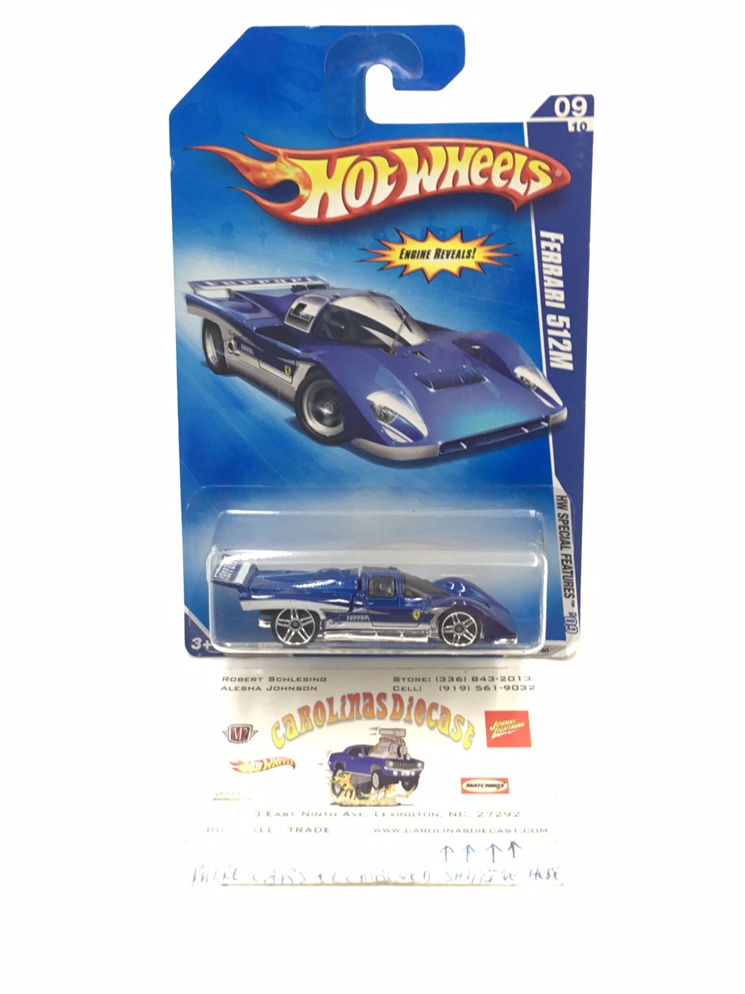 2009 Hot Wheels #95 Ferrari 512M PP1