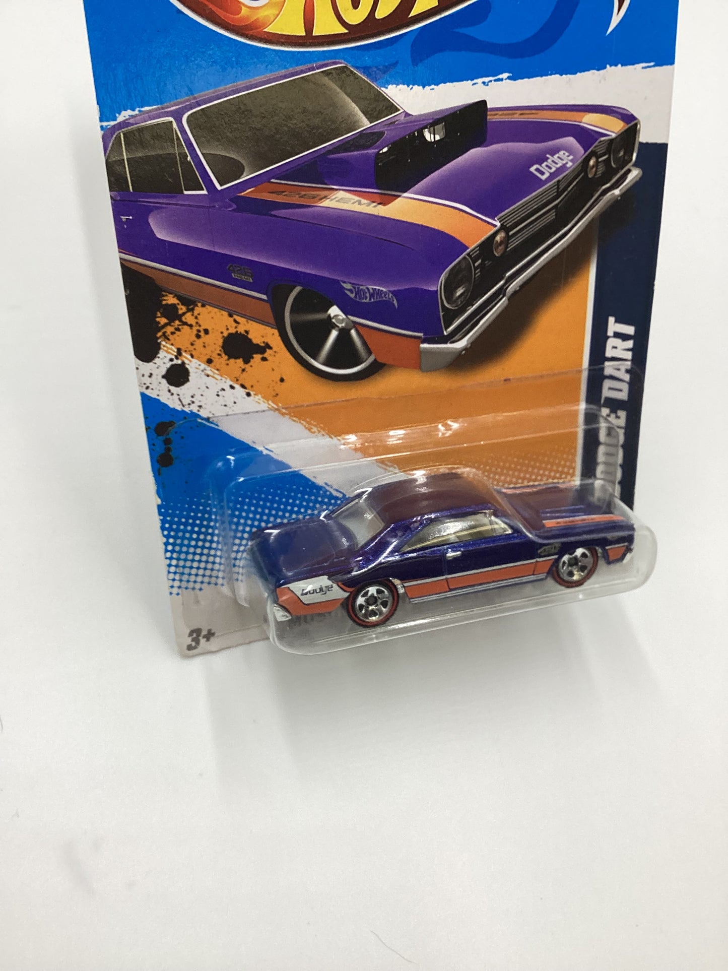 2012 Hot Wheels #81 68 Dodge Dart Blue Walmart Exclusive 234D