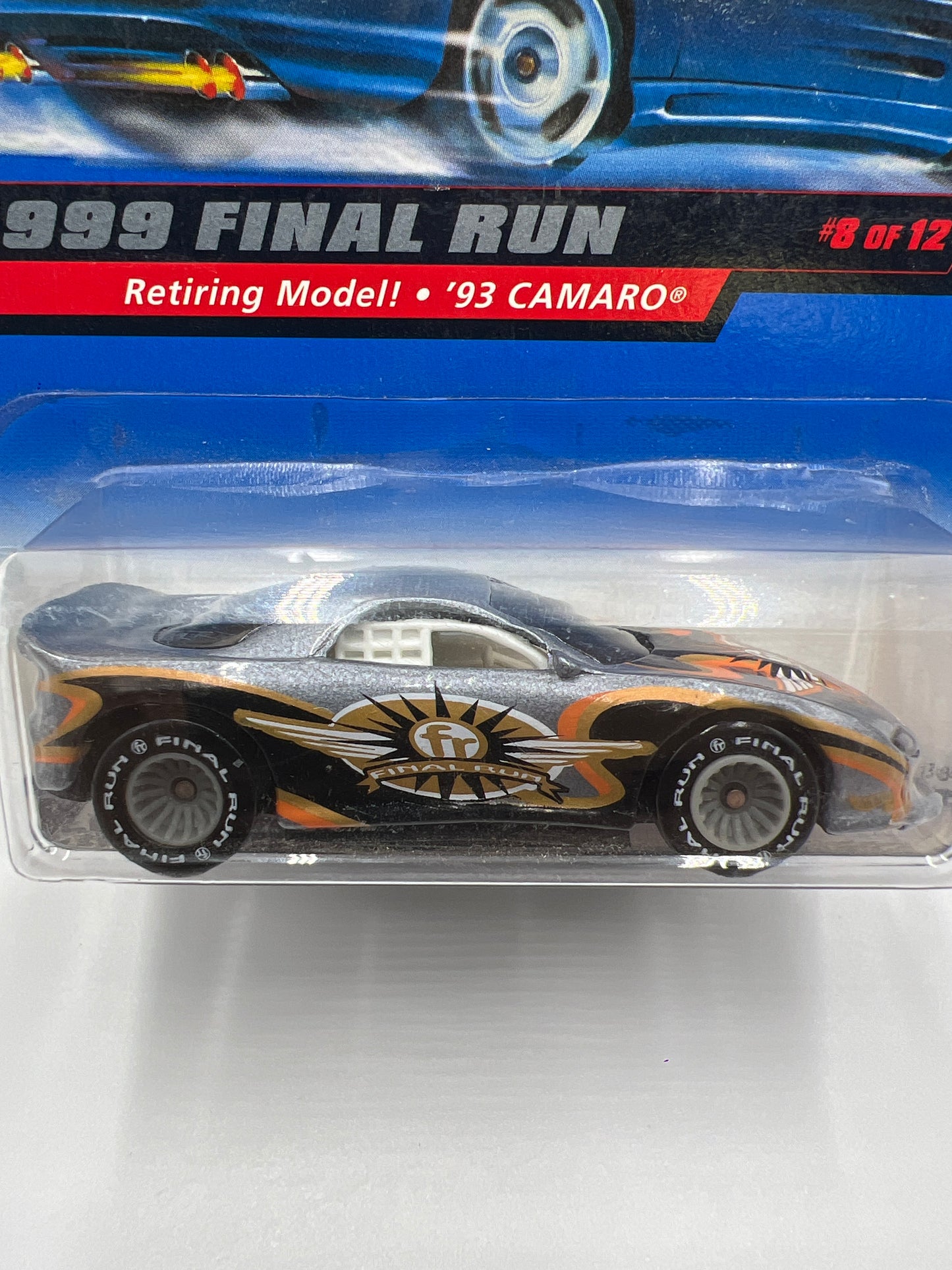 1999 Hot Wheels Final Run Series #8 93 Camaro Silver Real Riders 236D