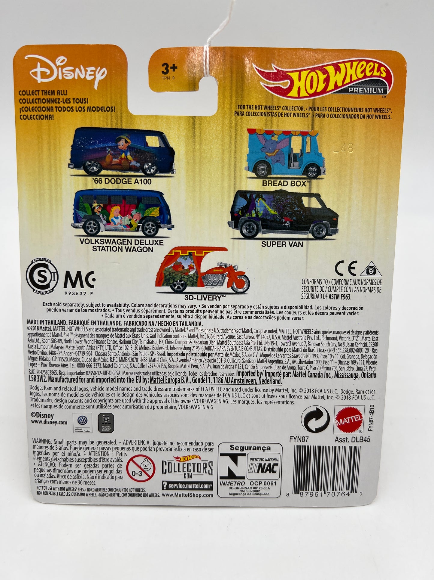 2022 Hot Wheels Pop Culture Disney 66 Dodge A100 #1 Blue 259H