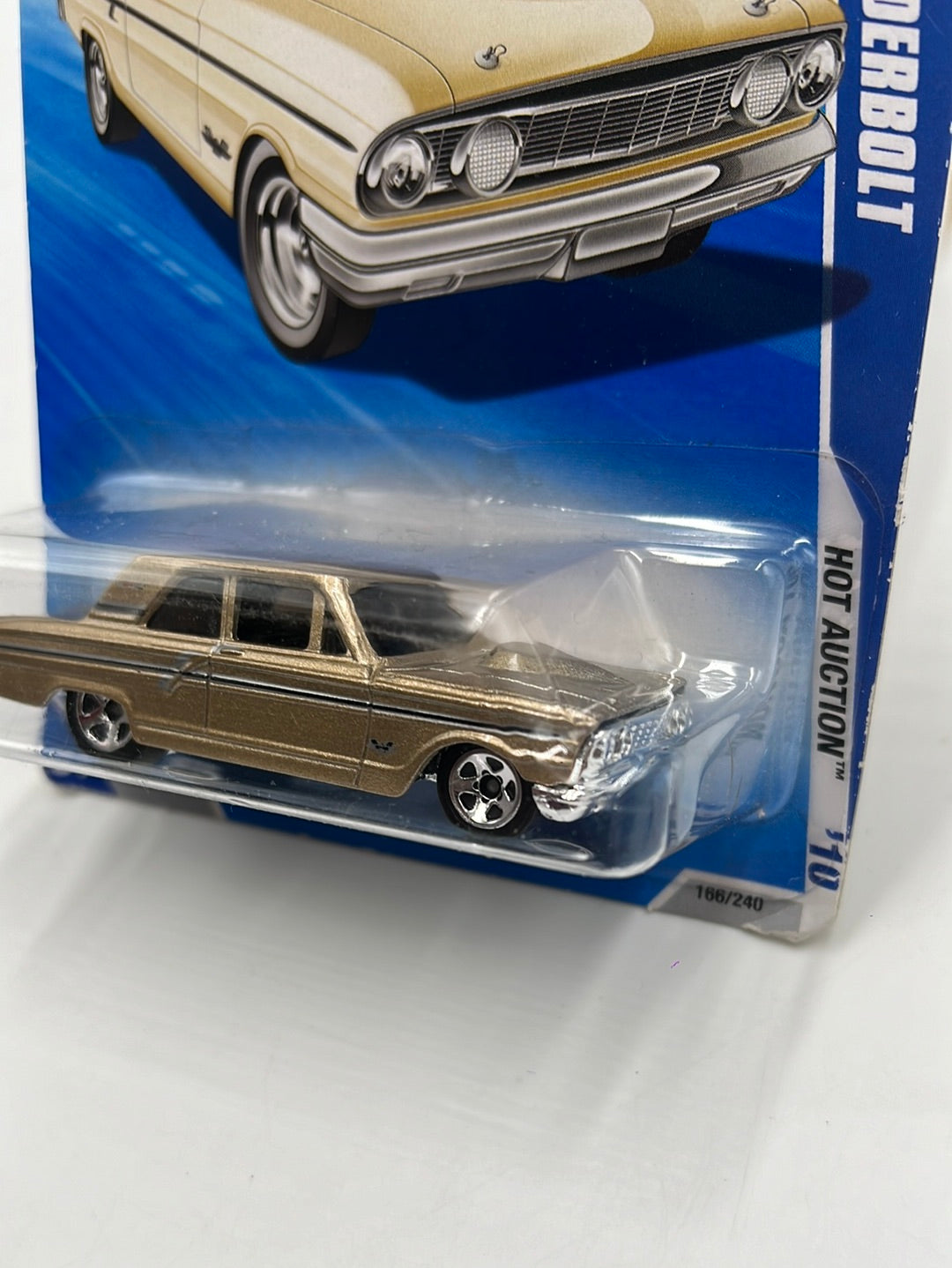 2010 Hot Wheels Hot Auction Ford Thunderbolt Gold Kmart Exclusive 166/240 237B
