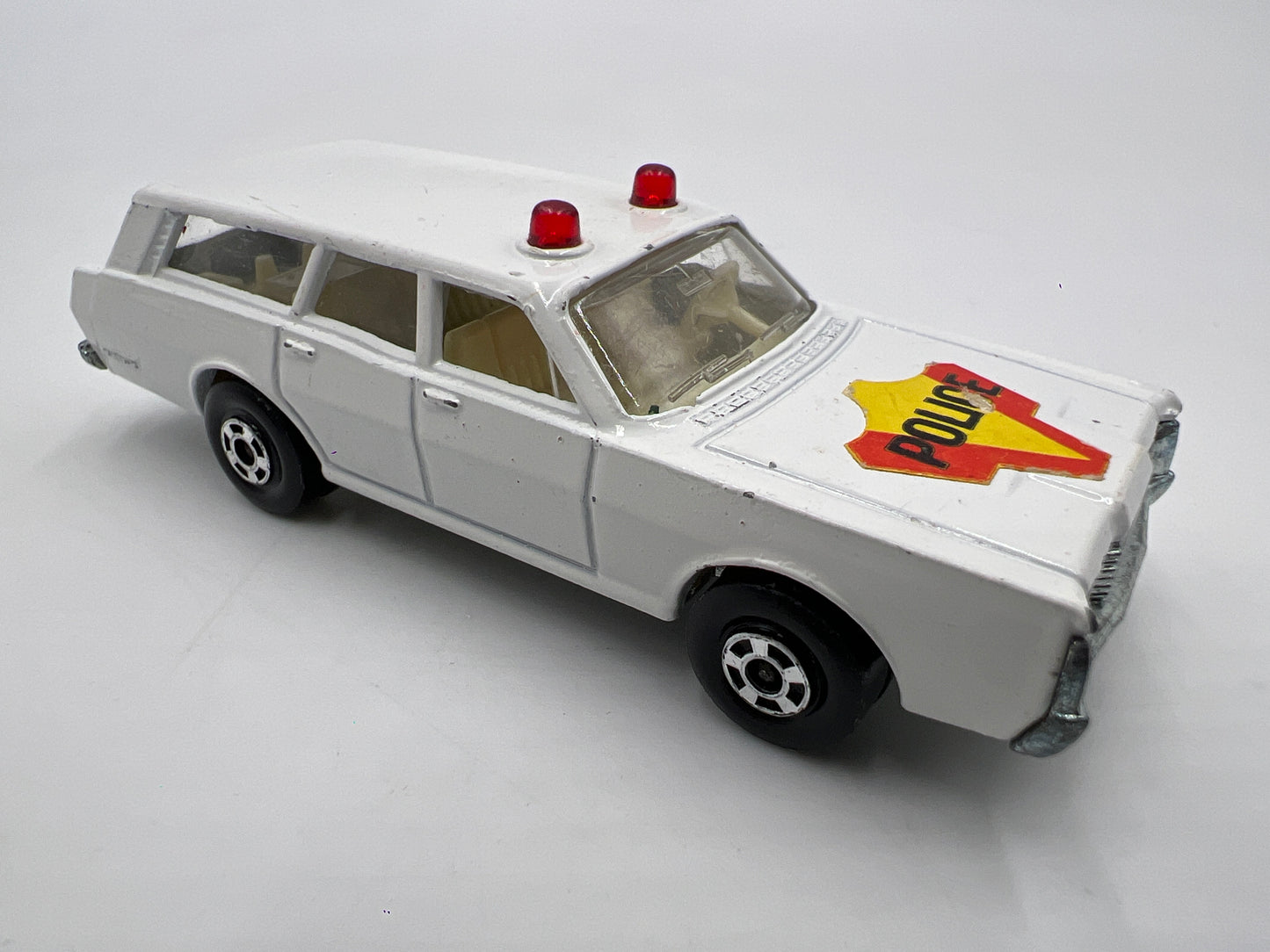 Matchbox 1971 Series No. 55 Mercury Police Car White Loose