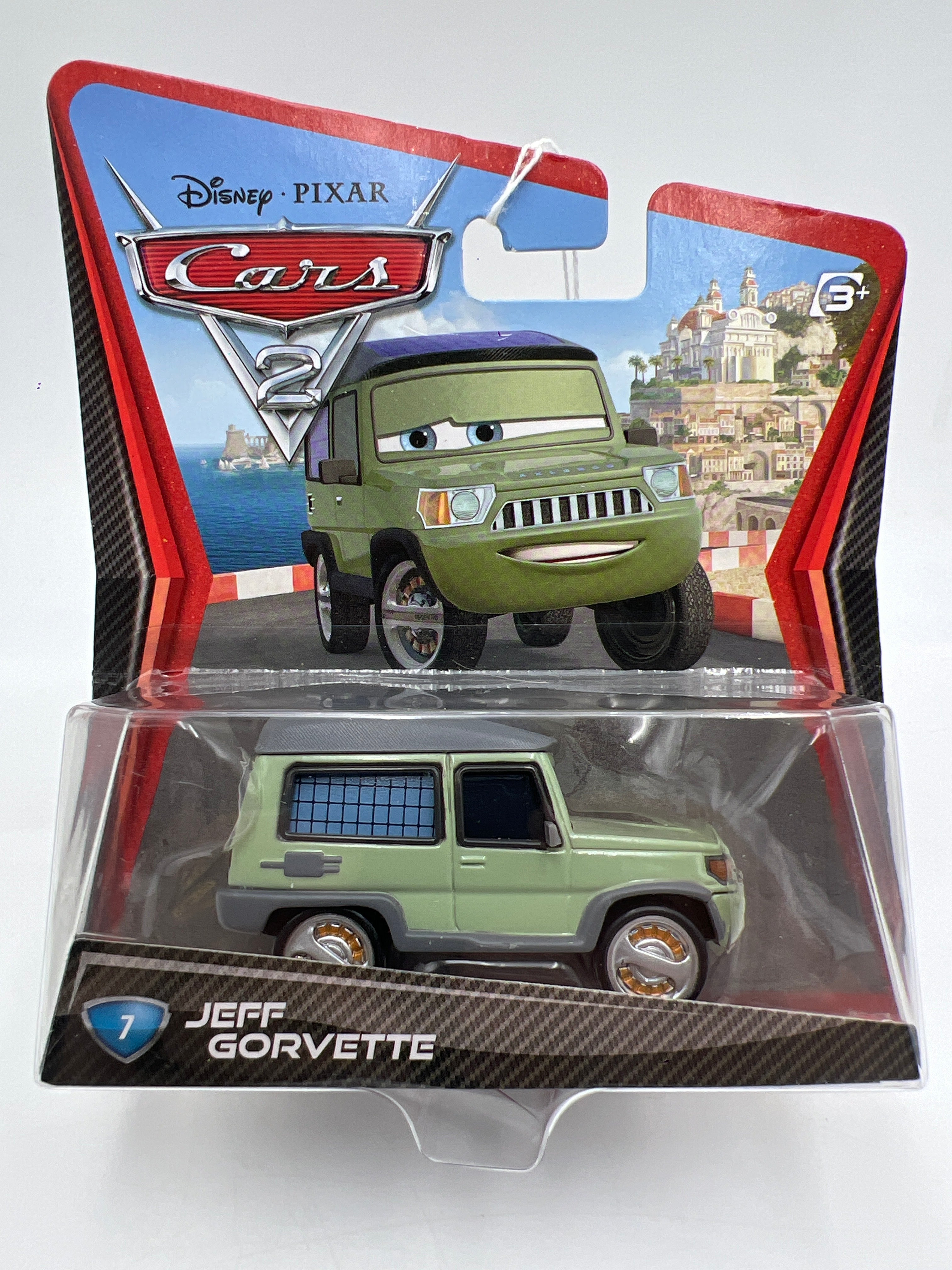 Disney Pixar Cars 2 #17 ERROR Miles Axlerod W/Jeff Gorvette #7