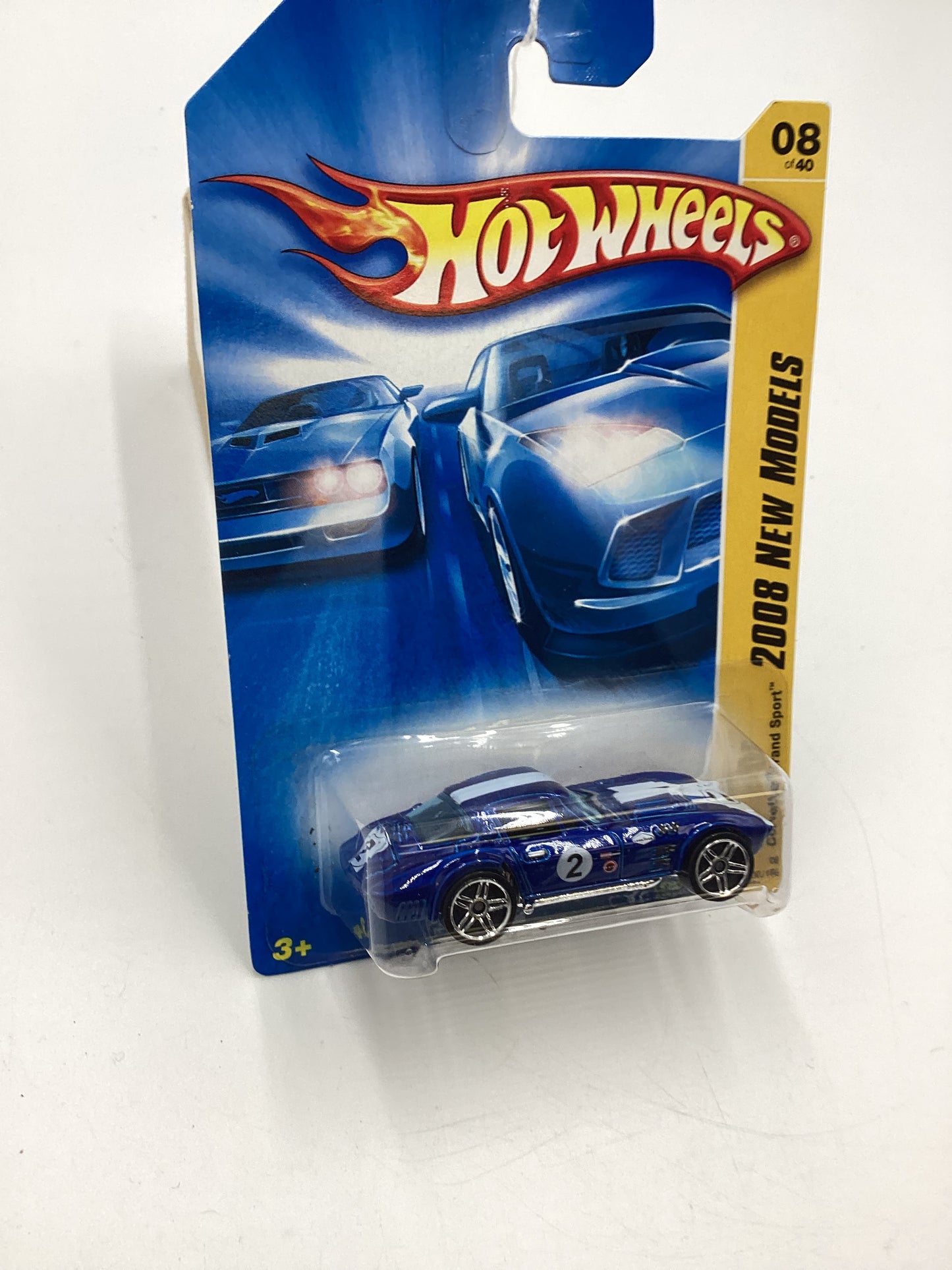 2008 Hot Wheels New Models #8 Corvette Grand Sport Blue 8D