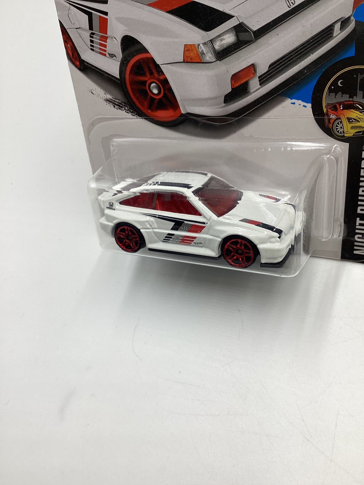 2016 Hot Wheels #85 1985 Honda CR-X White 78G