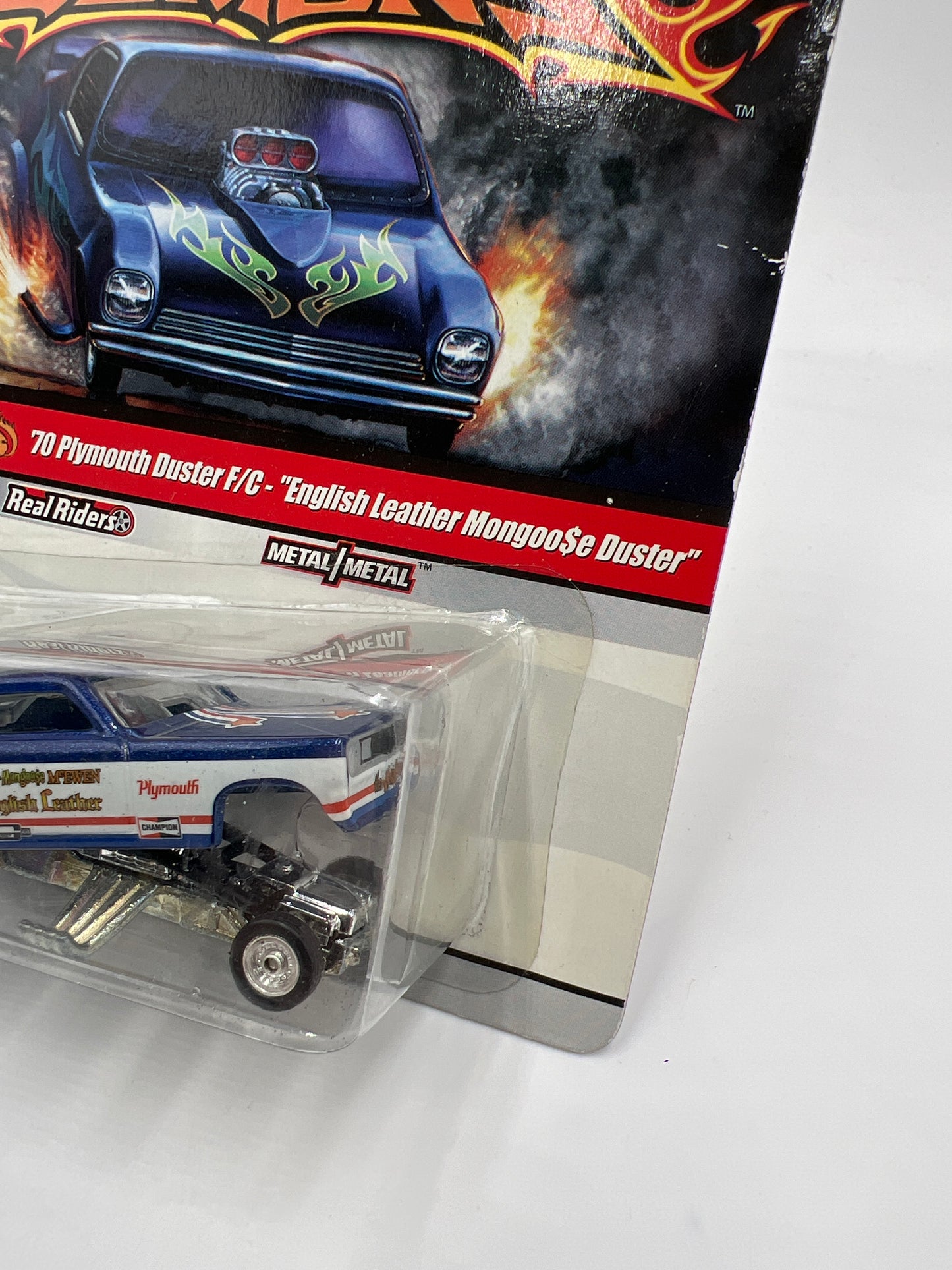 Hot Wheels Drag Strip Demons #15 70 Plymouth Duster F/C English Leather Mongoo$e Duster Blue Card Not Perfect