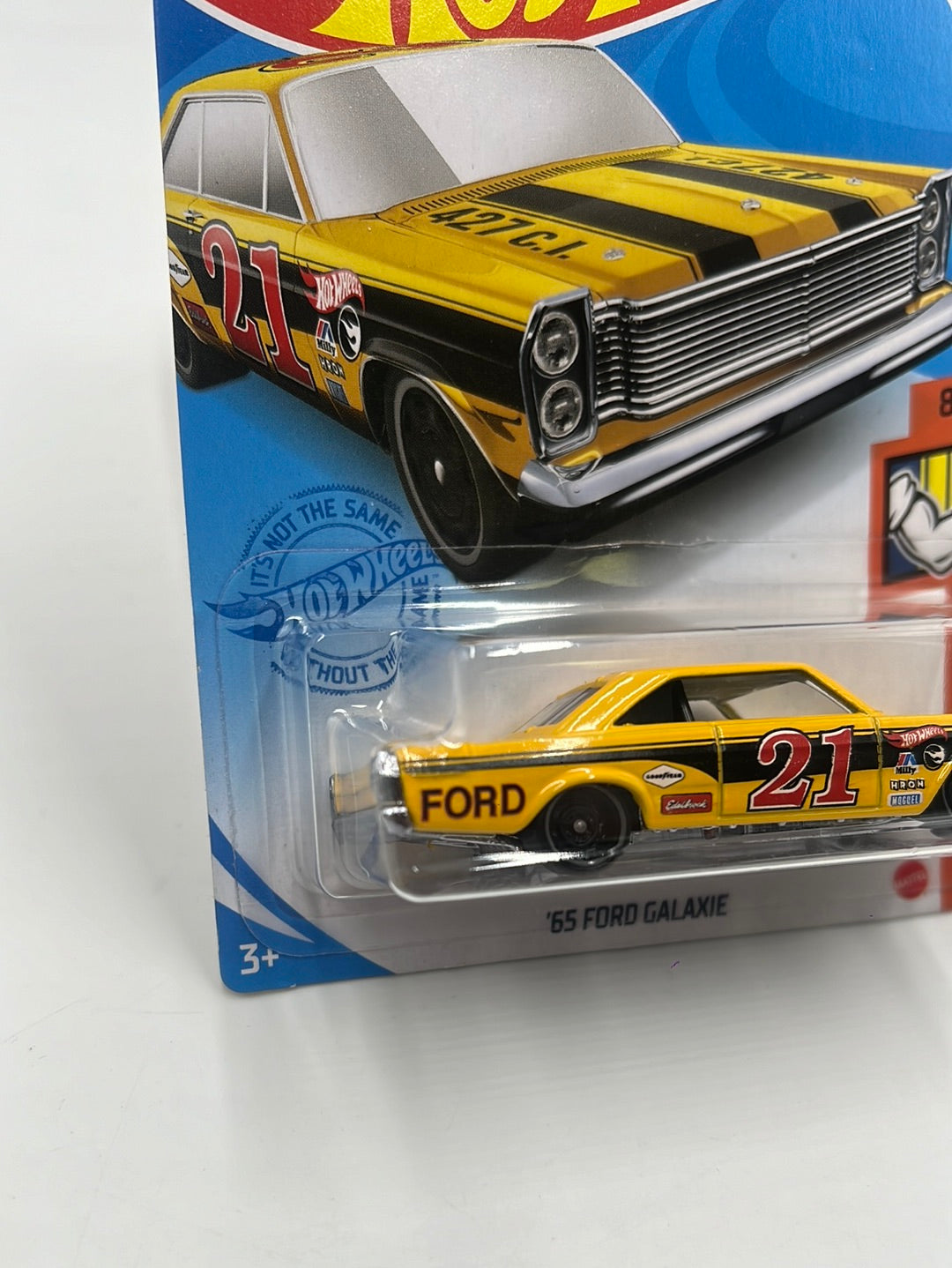 Hot Wheels 2021 Treasure Hunt 65 Ford Galaxie #240 277F (Bad Card) see last picture