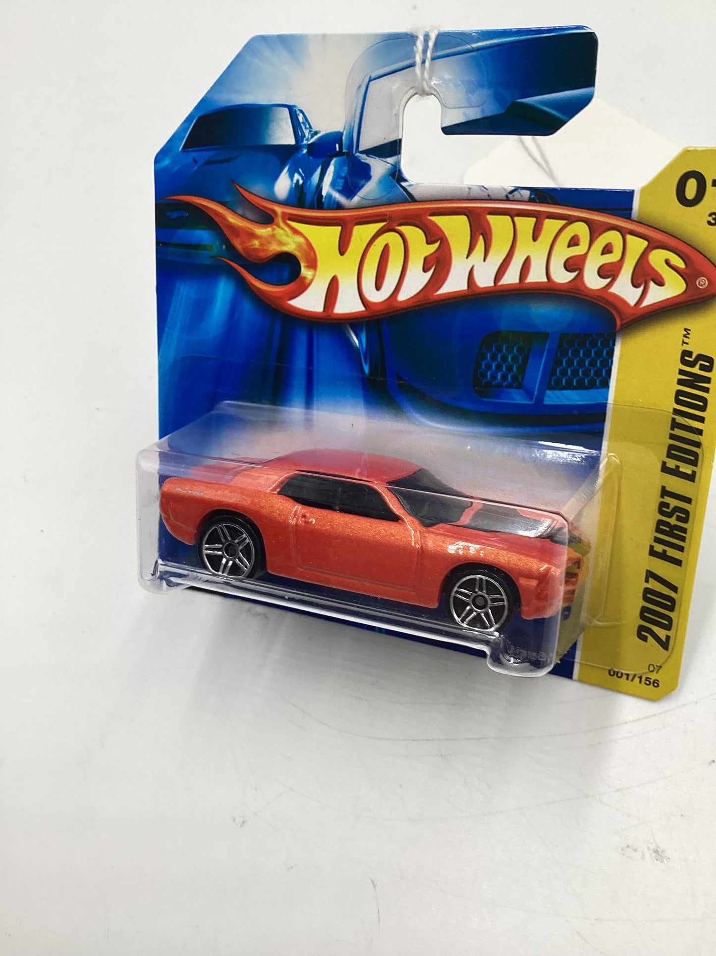 2007 Hot Wheels New Models #1 Dodge Challenger Concept Orange Short Card 46A