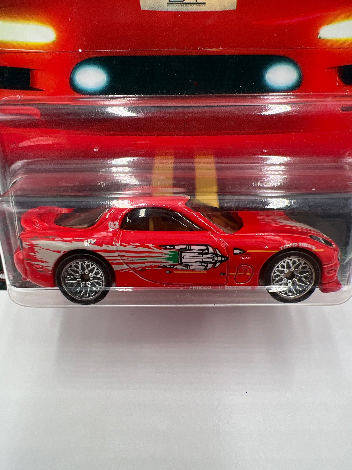 Hot Wheels Fast & Furious Original Fast #3 95 Mazda RX-7 Red W/Protector