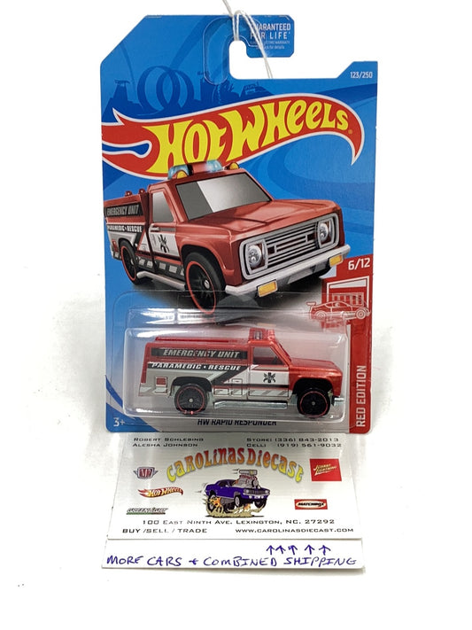 2019 Hot wheels #123 HW Rapid Responder Red Edition target exclusive 150A