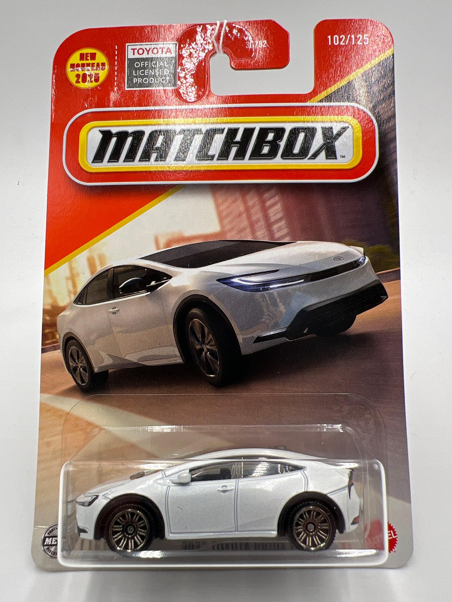 2025 Matchbox #102 2023 Toyota Prius Prime White 213O