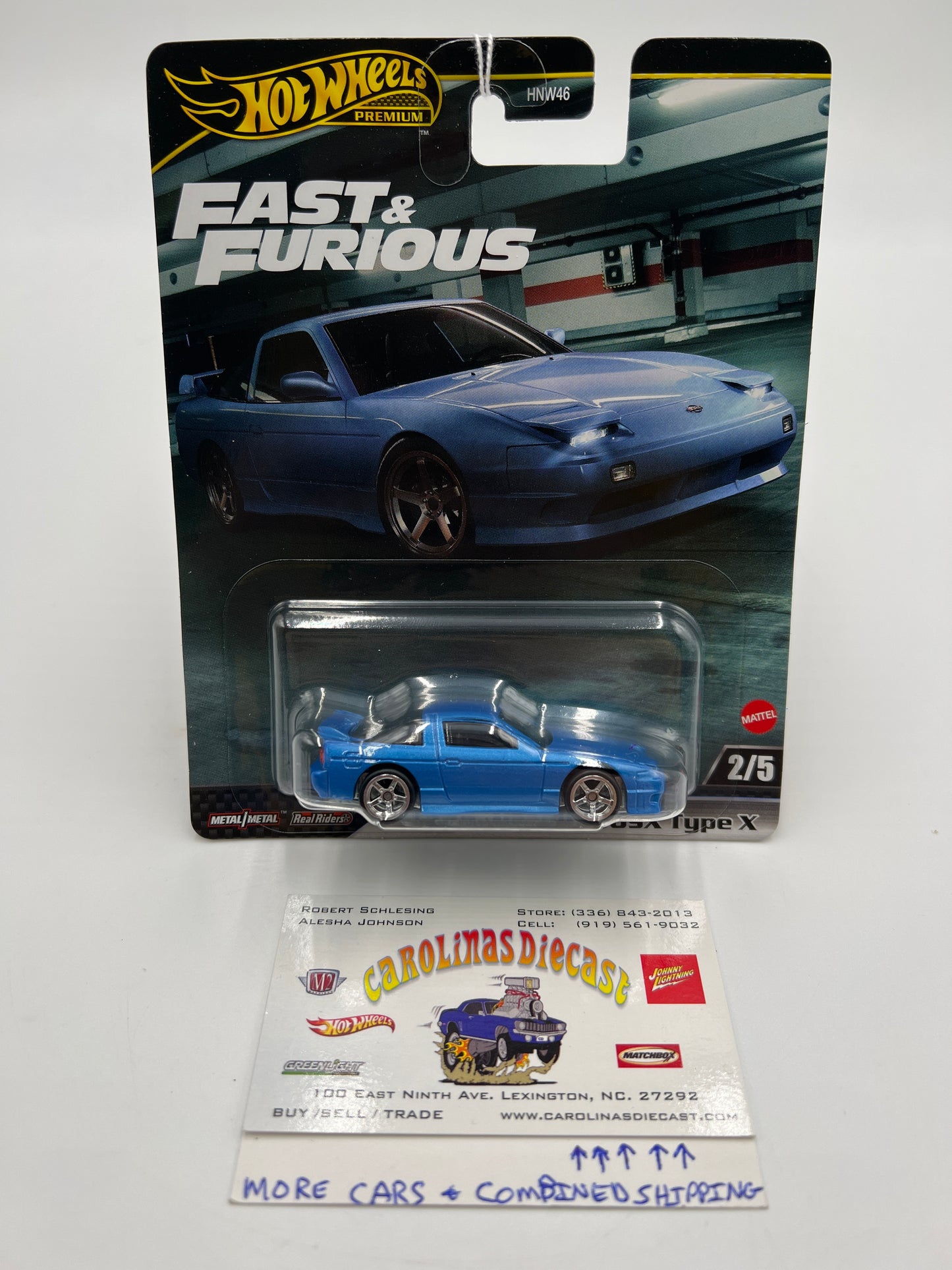 2024 Hot Wheels Car Culture Fast & Furious #2 1996 Nissan 180SX Type X Blue 246P