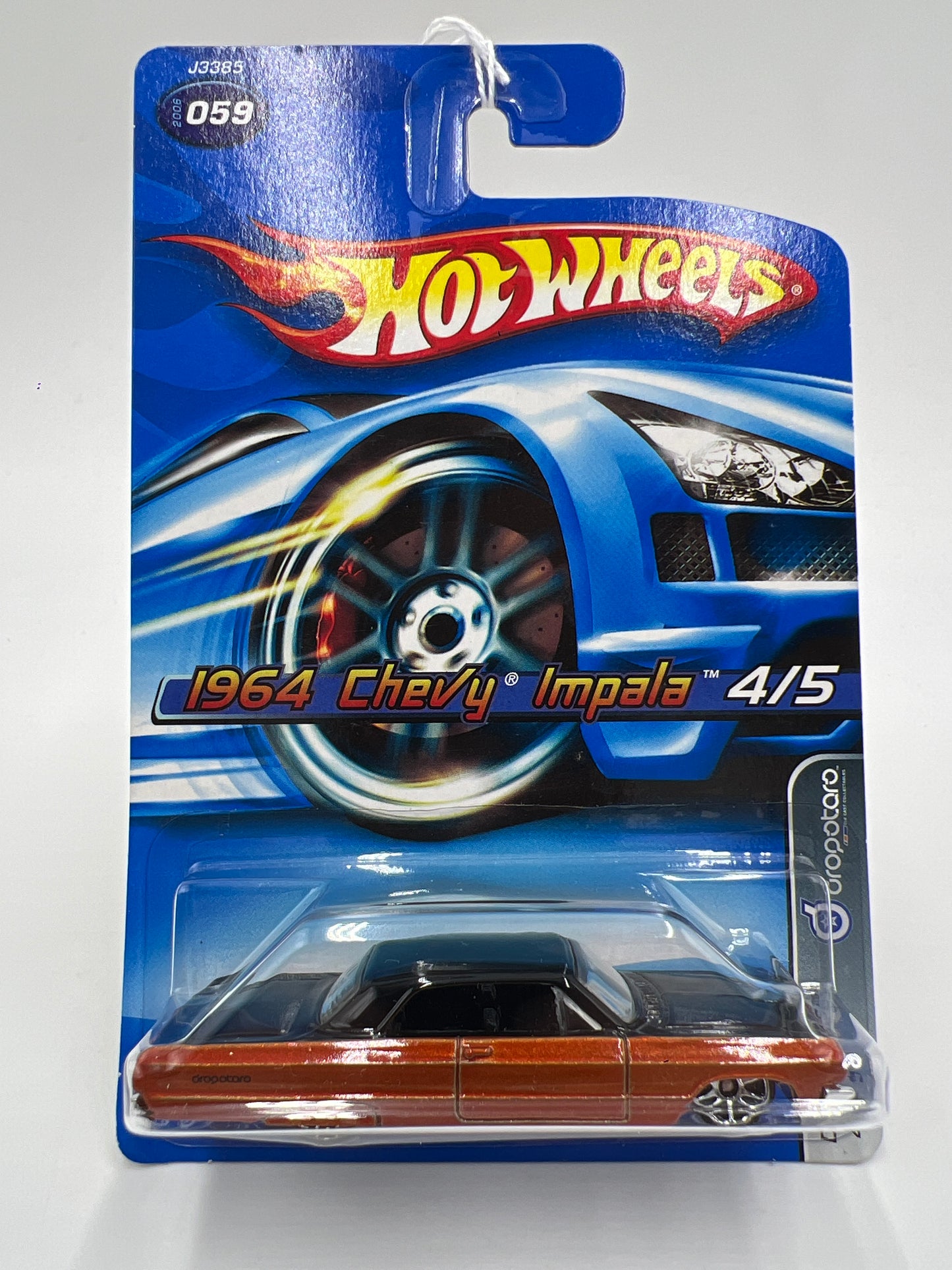 2006 Hot Wheels Dropstars #59 1964 Chevy Impala Orange/Black 9A