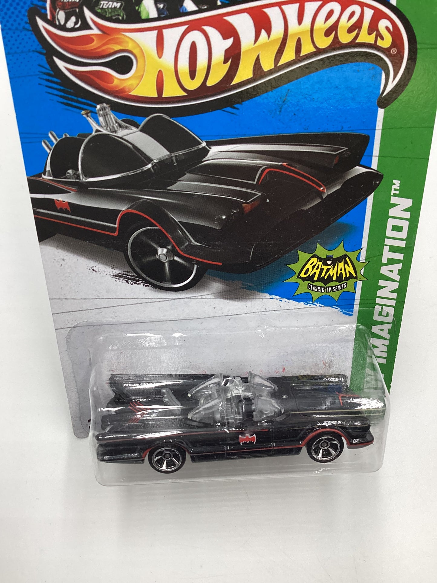 2013 Hot Wheels #62 Classic TV Series Batmobile Black