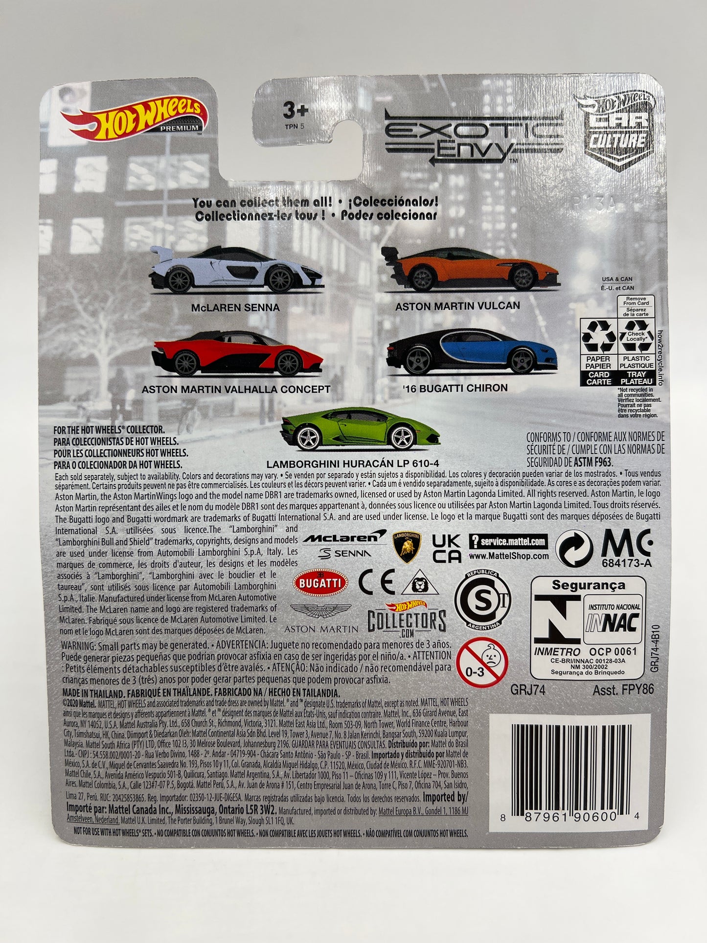 Hot Wheels Premium Exotic Envy #5 Lamborghini Huracan LP 610-4 Green 246A