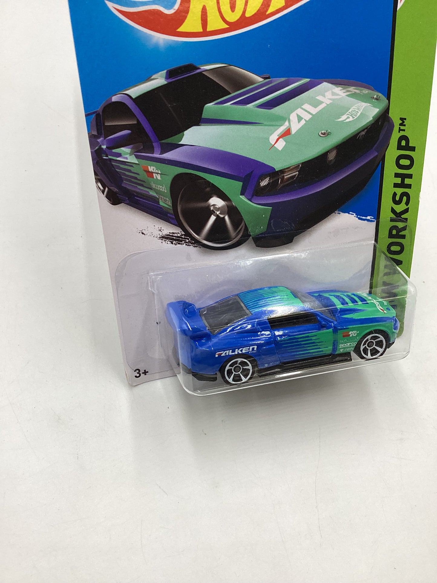 2015 Hot wheels Workshop  #240 Custom 12 Ford Mustang Falken Blue 20A