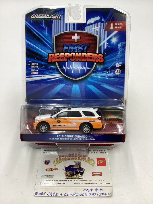 Greenlight First Responders Series 1 2019 Dodge Durango West Deer Township Volunteer Fire Company 178G