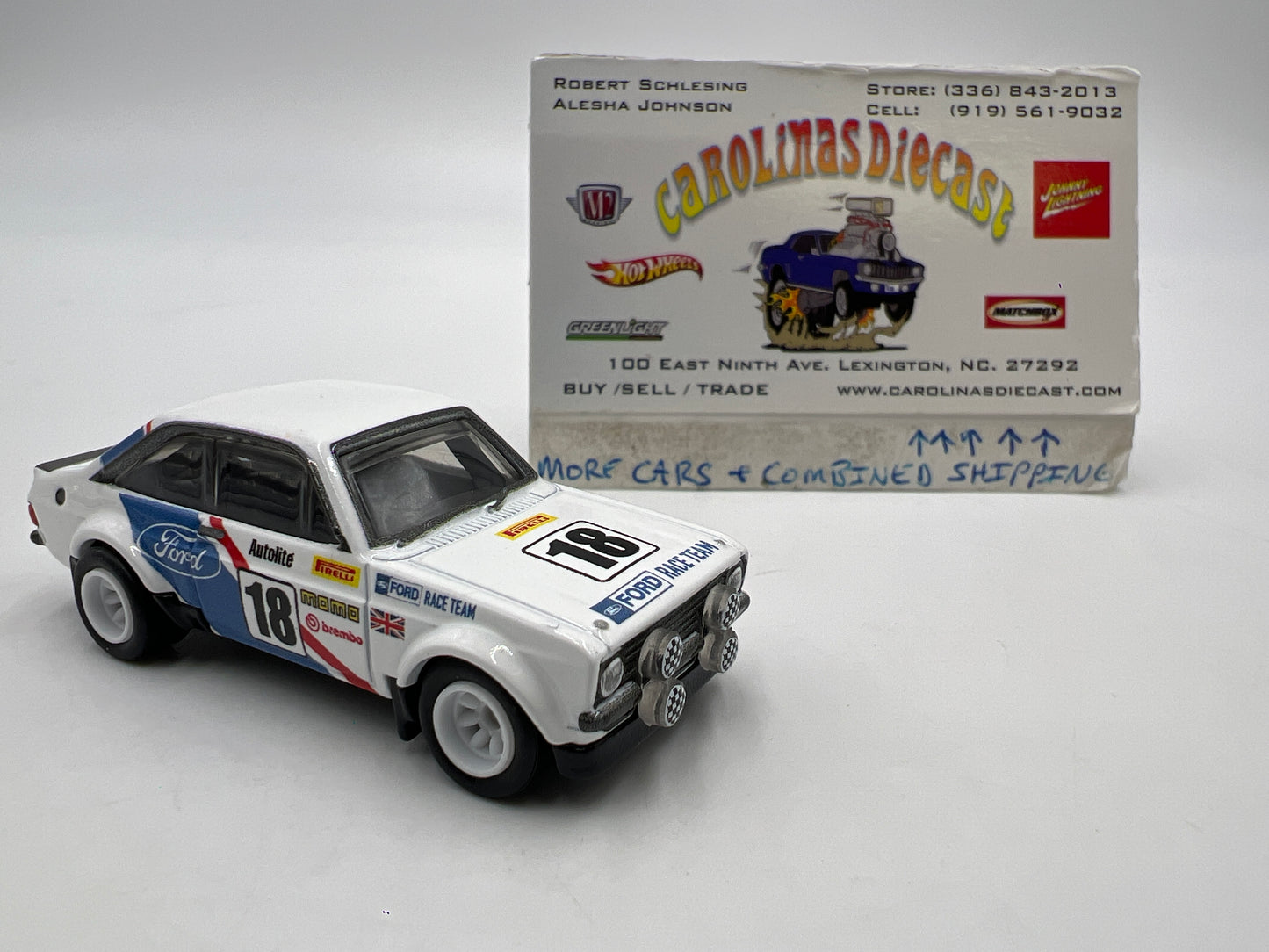 Hot Wheels Diorama Premium 78 Ford Escort RS 1800 MK2 White Loose