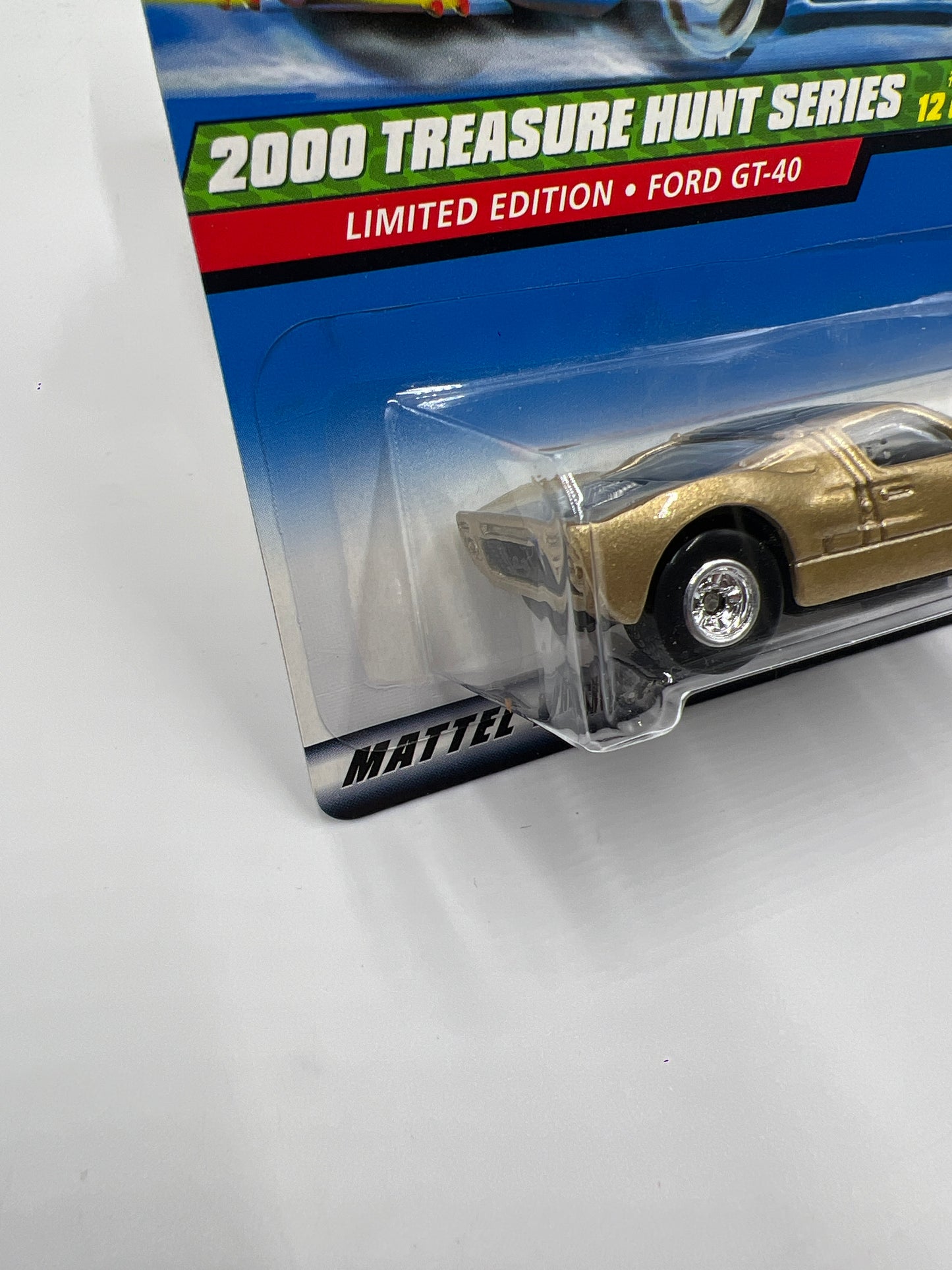 2000 Hot Wheels Treasure Hunt Real Riders #59 Ford GT-40 Gold 275A