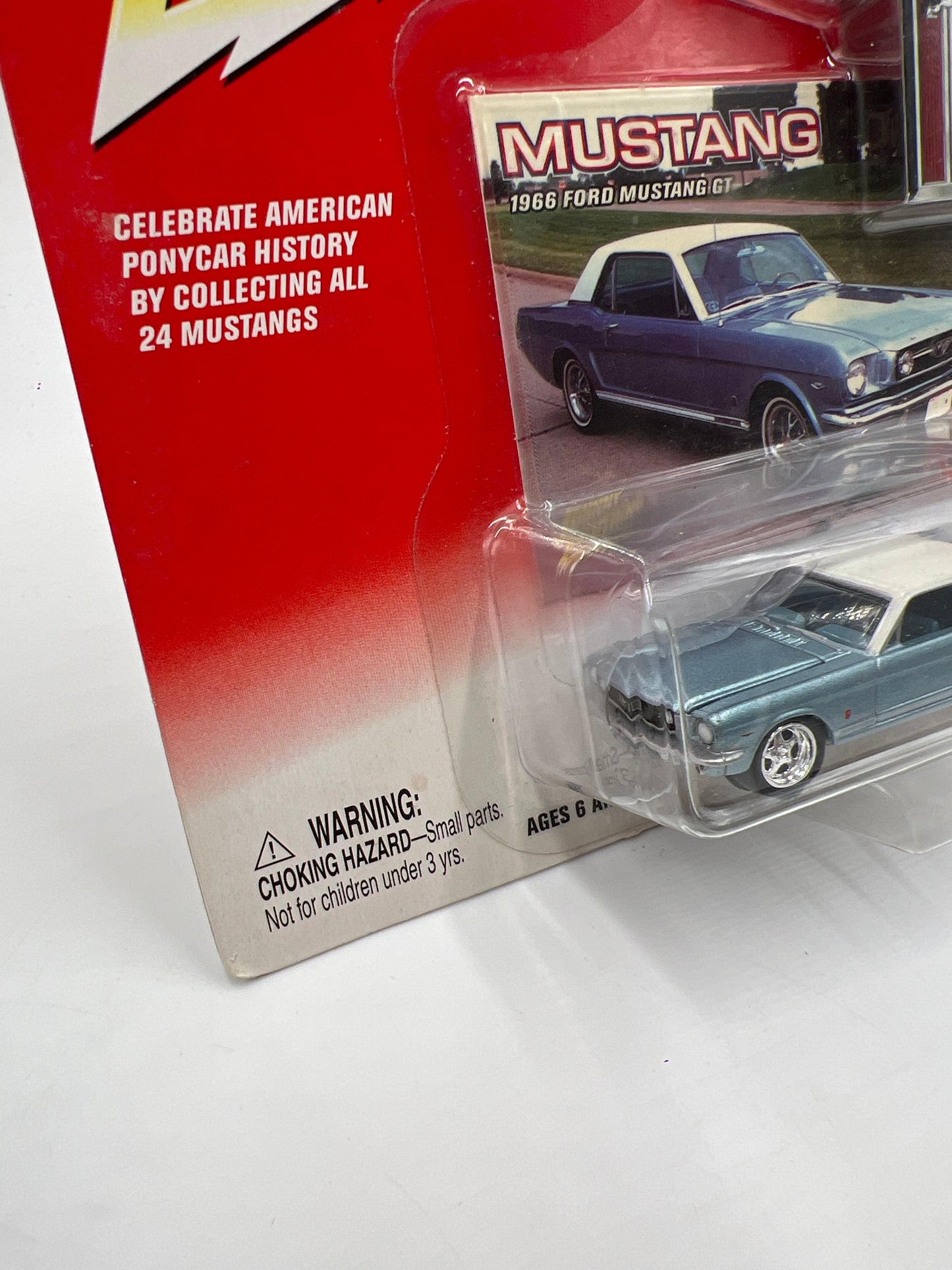 Johnny Lightning Mustang Series #4 1966 Ford Mustang GT Blue 222C