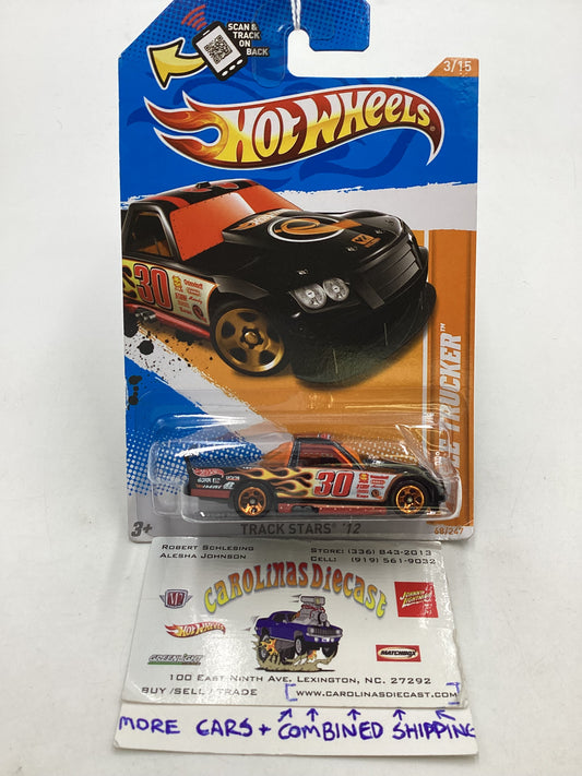 2012 Hot Wheels #68 Circle Trucker Black 55i