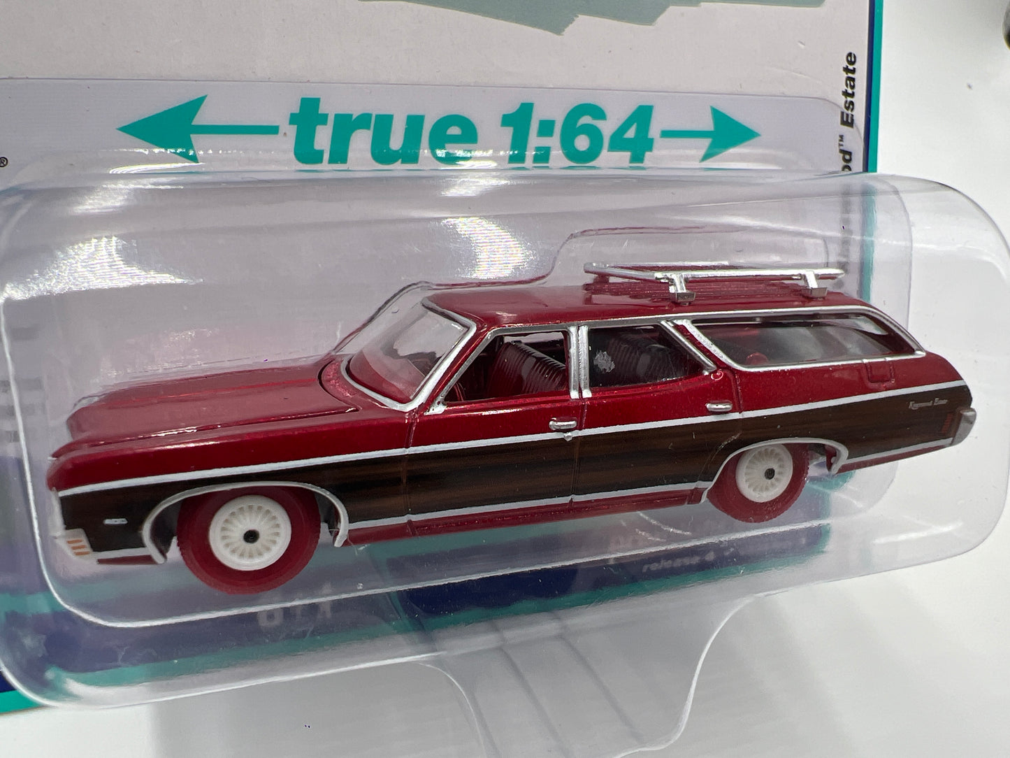 2023 Auto World Ultra Red Chase Muscle Wagons Release 4 Version A 1970 Kingswood Estate